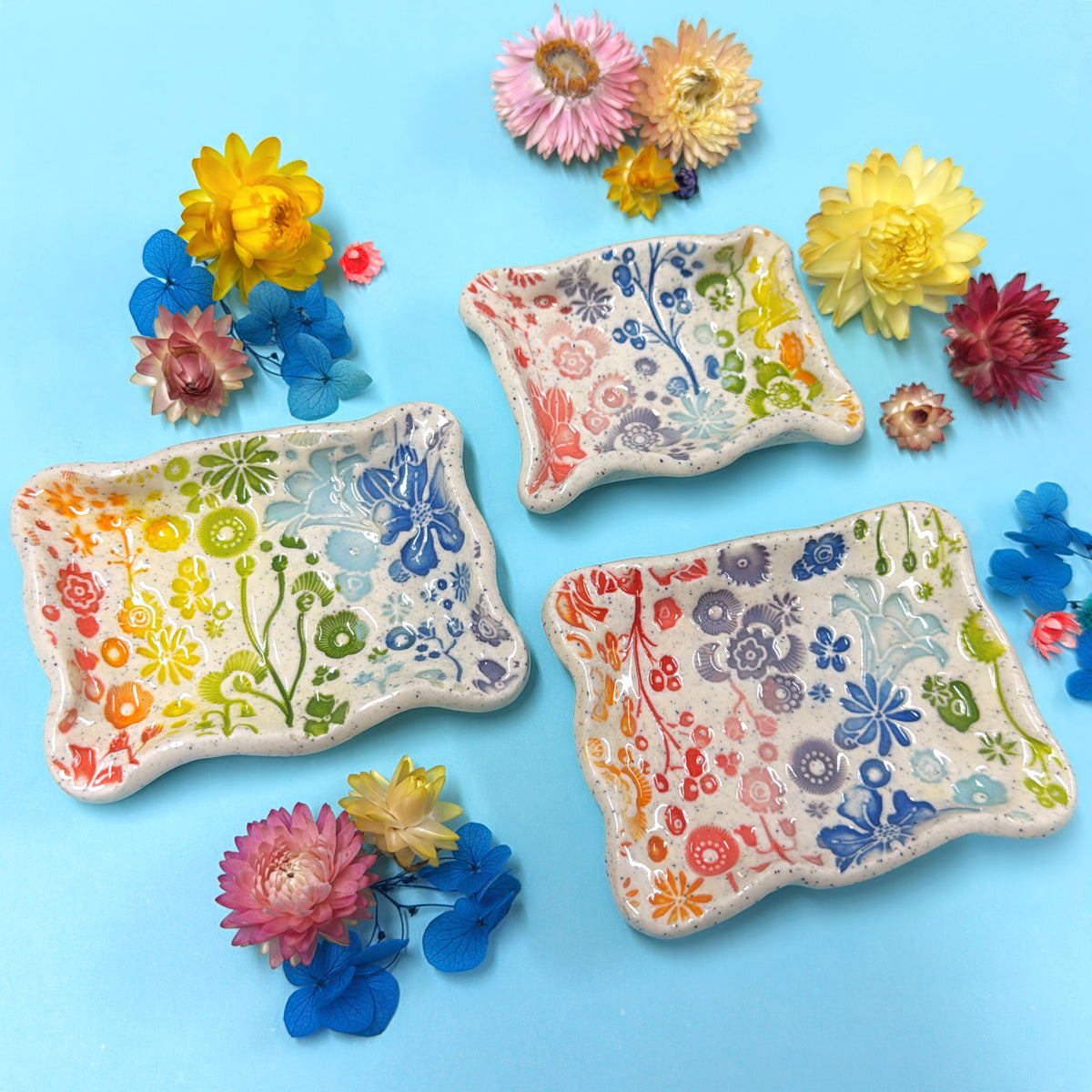 Small rectangular dish : choose your design ~ BOTANICA CERAMICA Treats & Tapas Collection Handmade Ceramic by Jo Kealley
