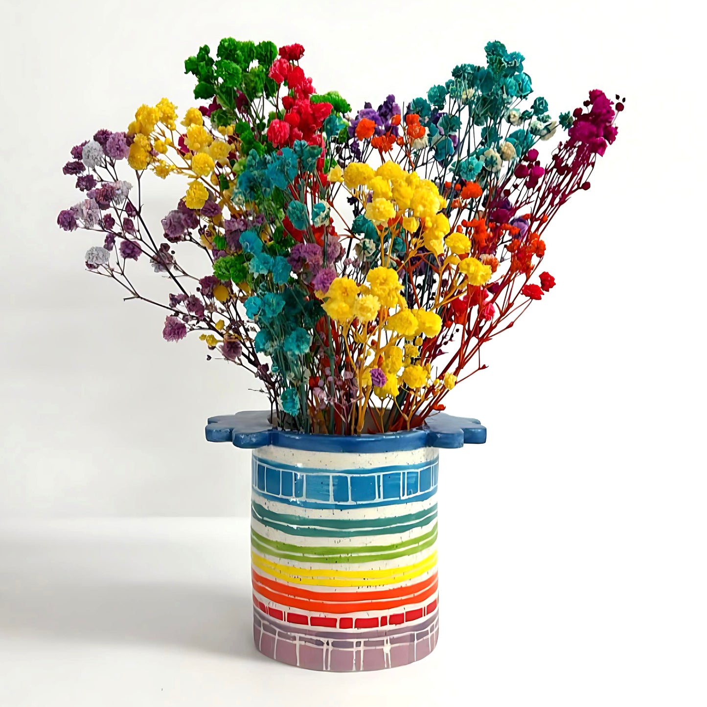 Hello Little VASE : Handpainted Ceramic Vase by Jo Kealley
