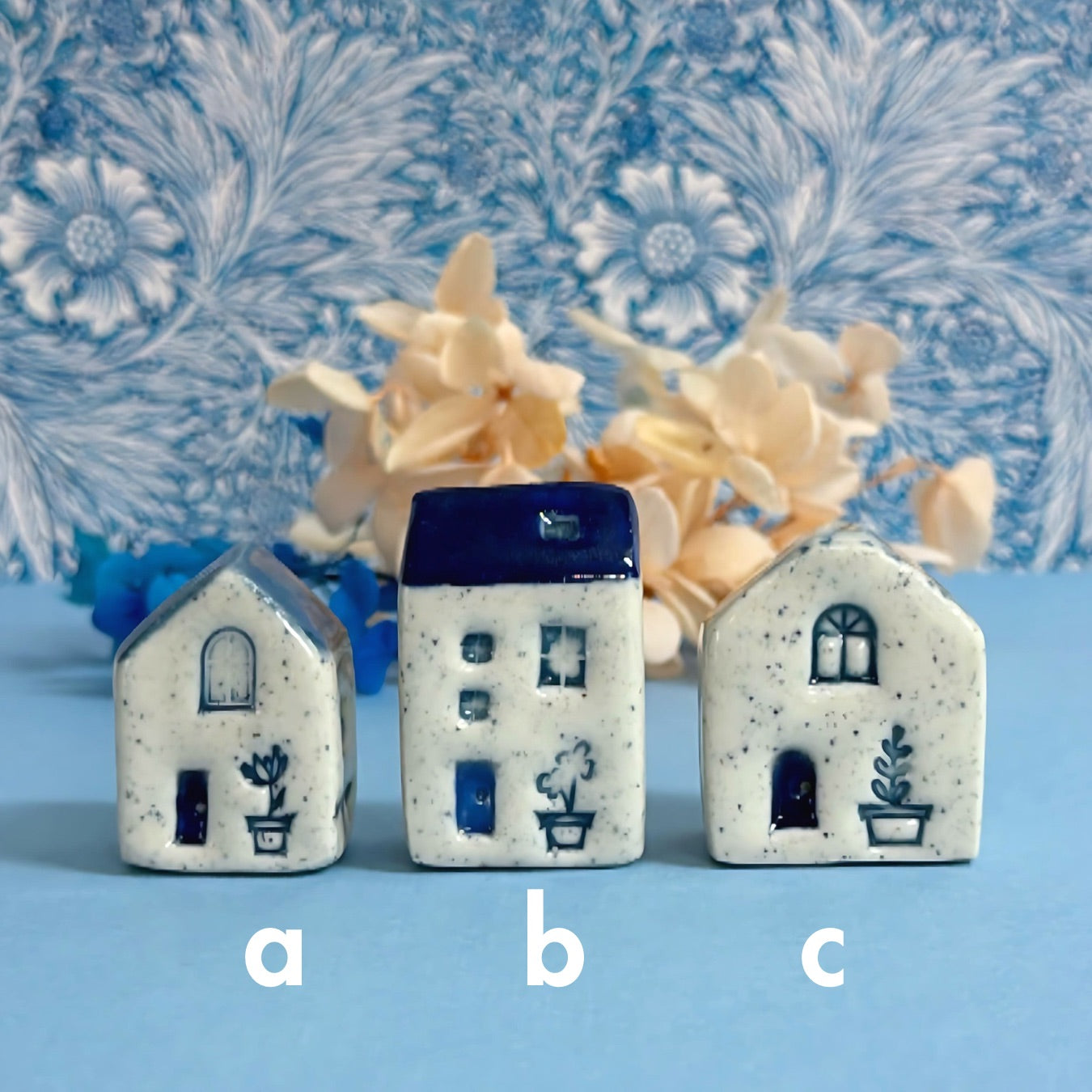 Hello Little Delft HOMES 1 : Choose your Home : Handpainted Ceramic Home Sculpture by Jo Kealley