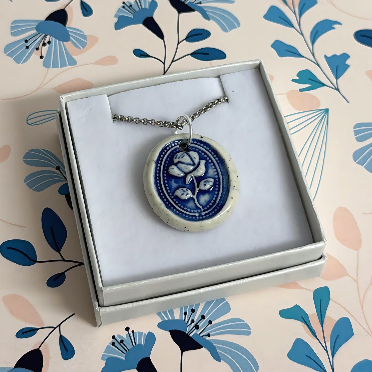 Hello Little Delft CHARMS : Choose your design : Handmade Ceramic Home Pendants by Jo Kealley