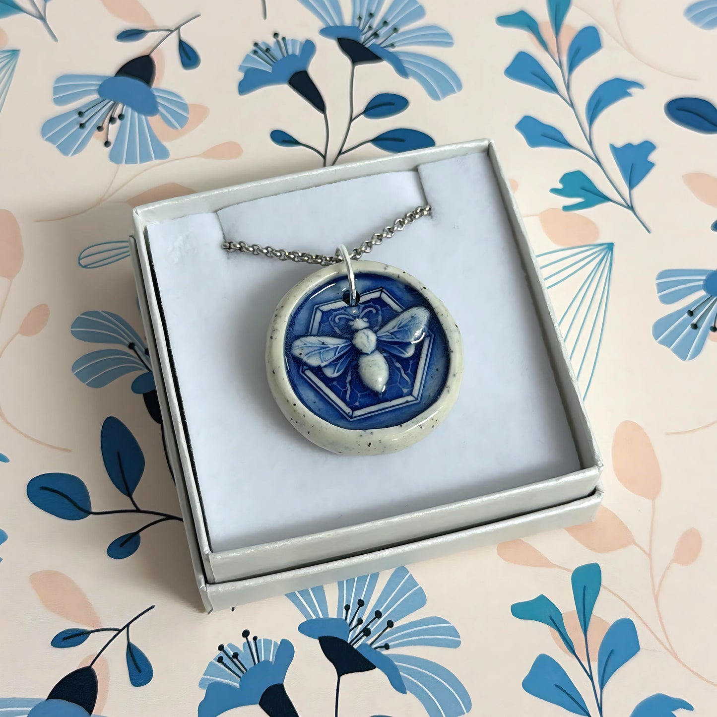 Hello Little Delft CHARMS : Choose your design : Handmade Ceramic Home Pendants by Jo Kealley