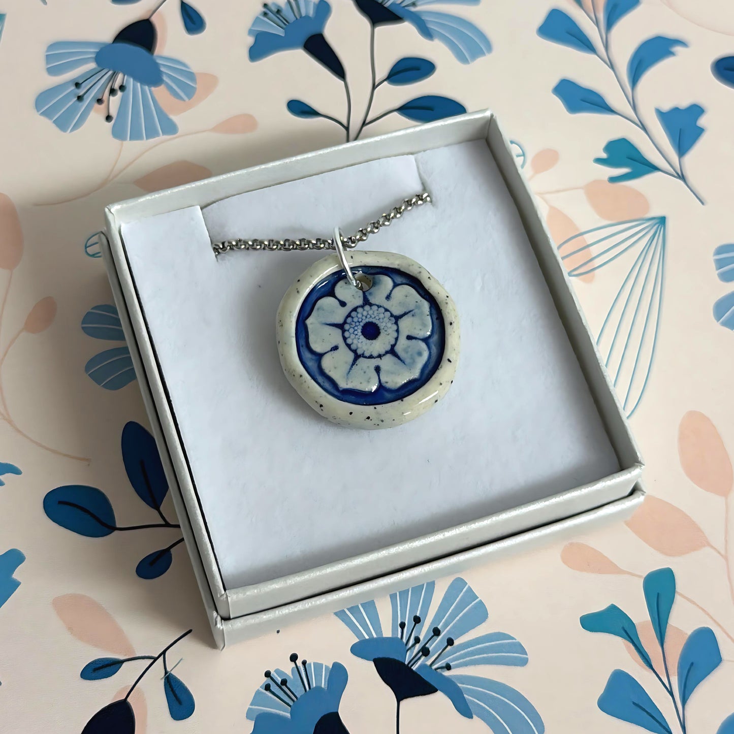 Hello Little Delft CHARMS : Choose your design : Handmade Ceramic Home Pendants by Jo Kealley