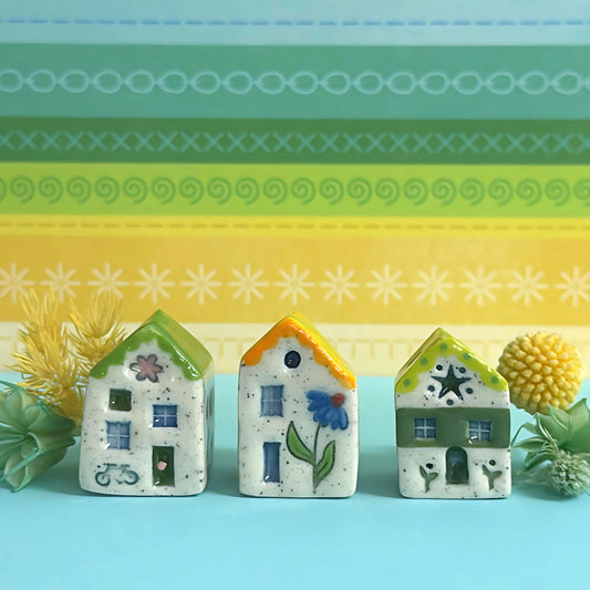 Hello Little HOMES 19 : Choose your design : Handpainted Ceramic Vases & Sculptures by Jo Kealley