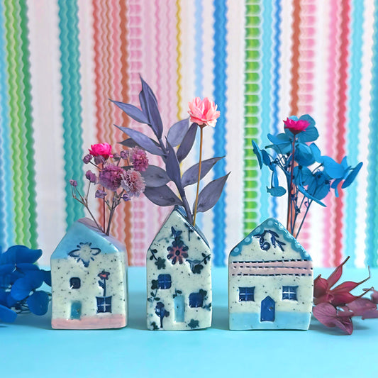 Hello Little HOMES 17 : Choose your design : Handpainted Ceramic Vases & Sculptures by Jo Kealley