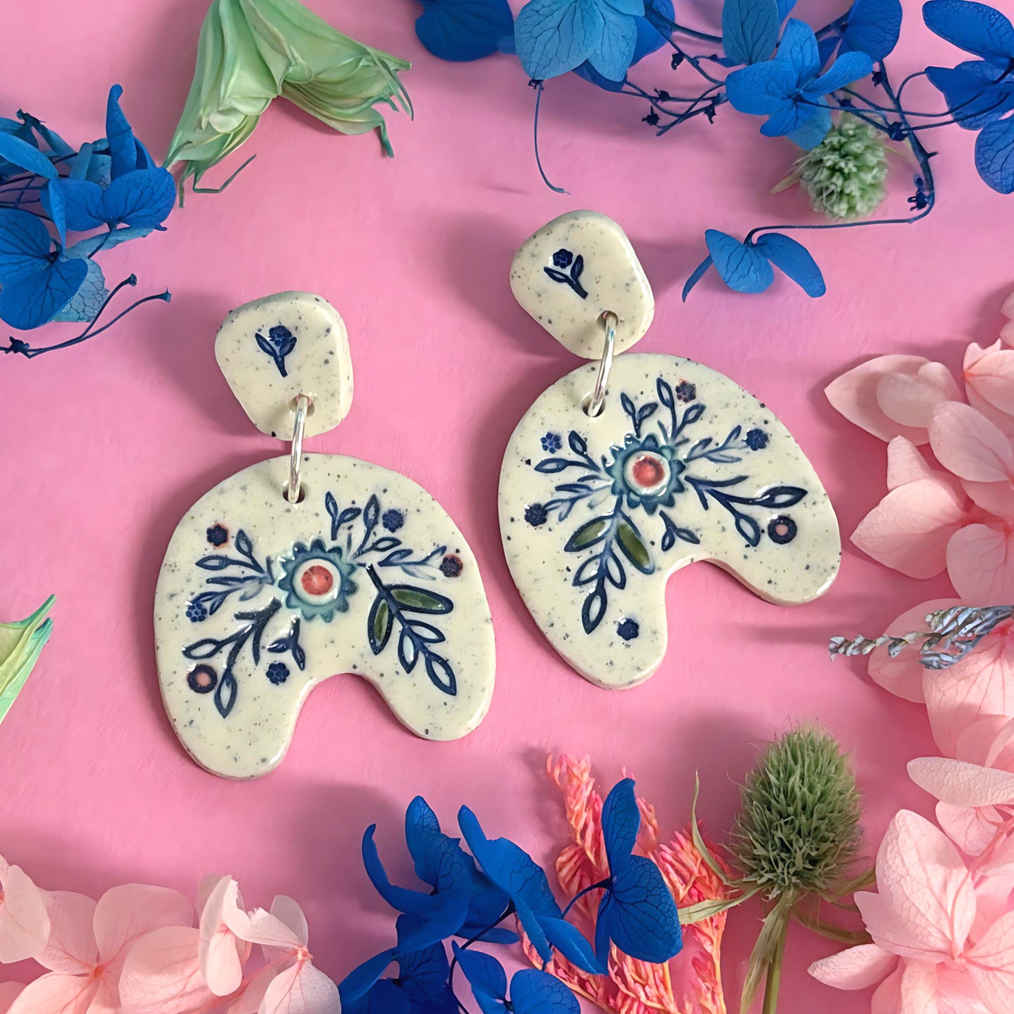 One of a kind : BOTANICA CERAMICA : Ceramic Earrings by Jo Kealley
