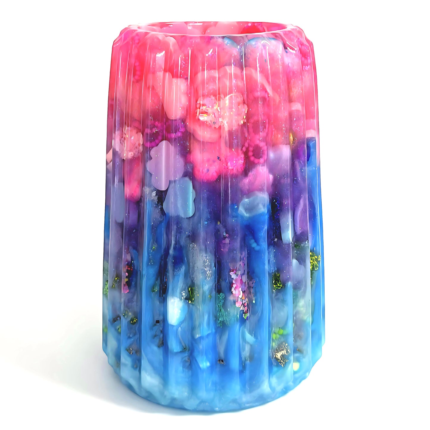 CLOUDLANDS : One of a kind LARGE Vase : Handmade Resin Vase