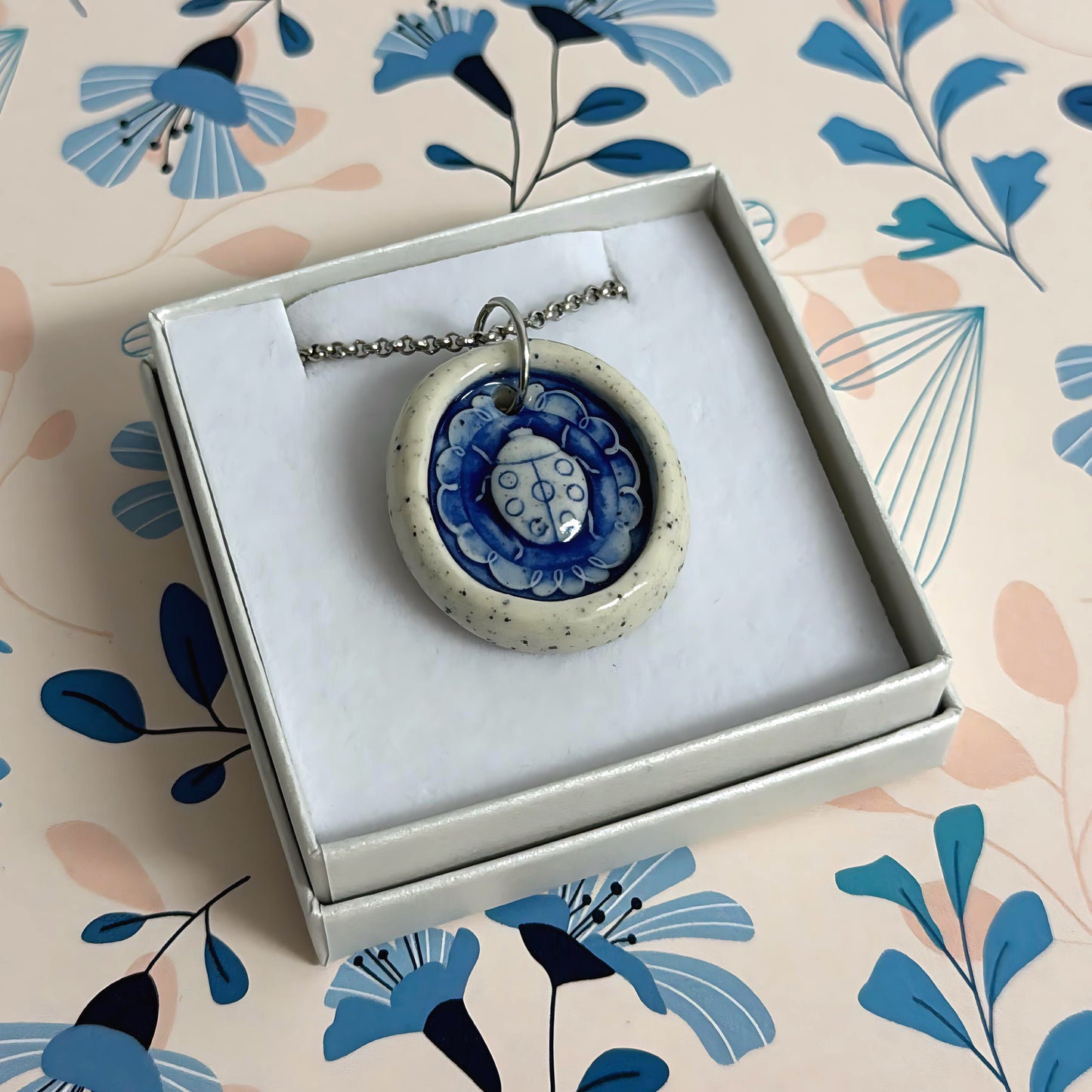 Hello Little Delft CHARMS : Choose your design : Handmade Ceramic Home Pendants by Jo Kealley