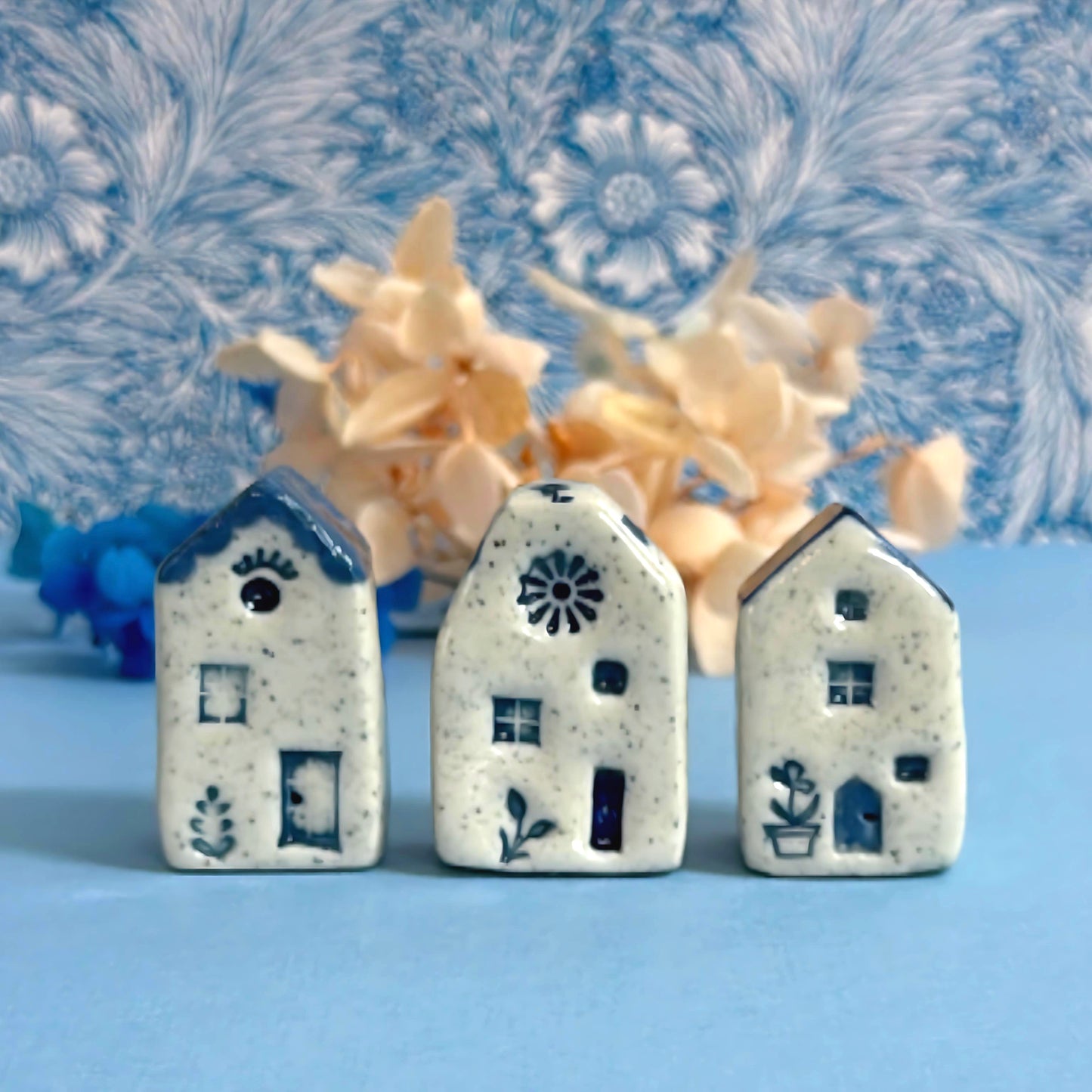 Hello Little Delft HOMES 4 : Choose your Home : Handpainted Ceramic Home Sculpture by Jo Kealley