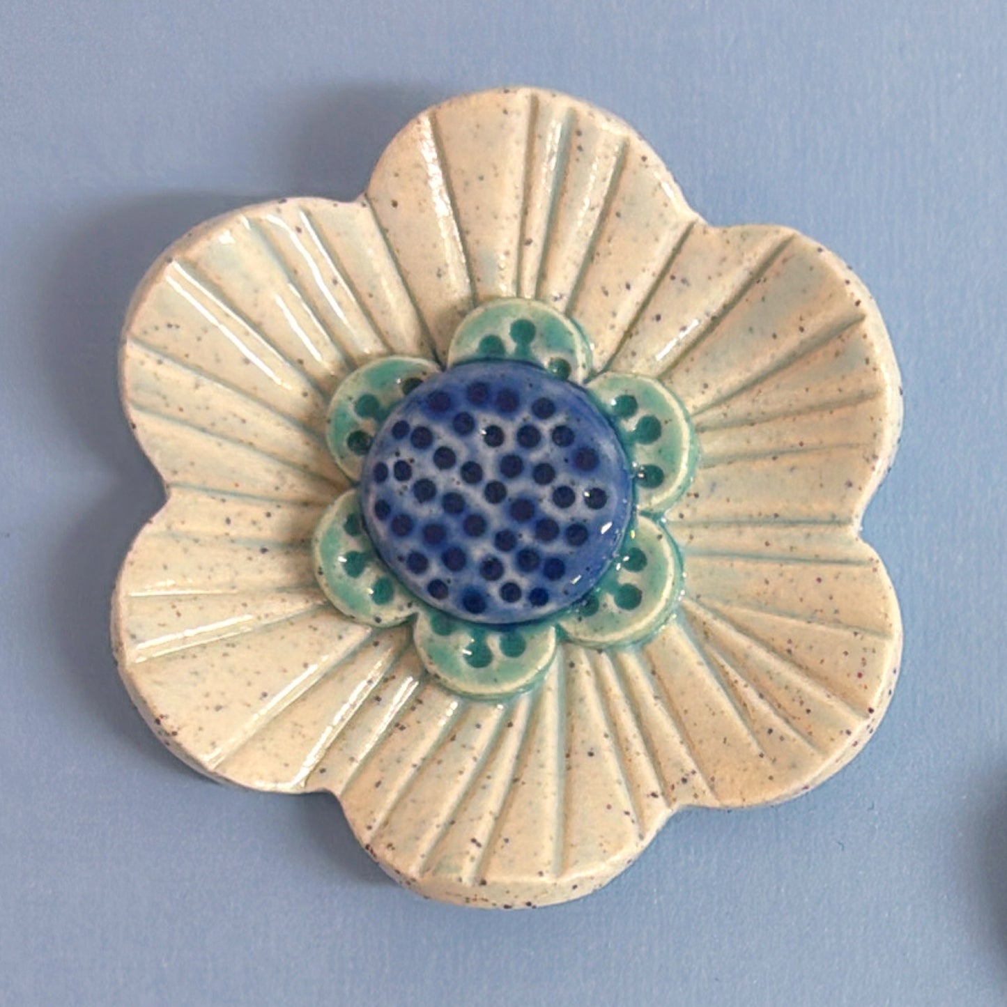 🩵 The Blues 💙 WALLFLOWERS Wall Art : Choose your design : Handmade Ceramic Ornaments by Jo Kealley