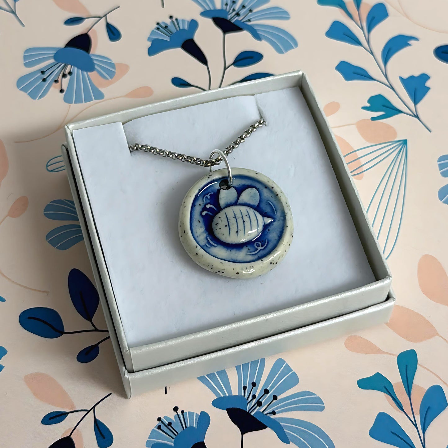 Hello Little Delft CHARMS : Choose your design : Handmade Ceramic Home Pendants by Jo Kealley