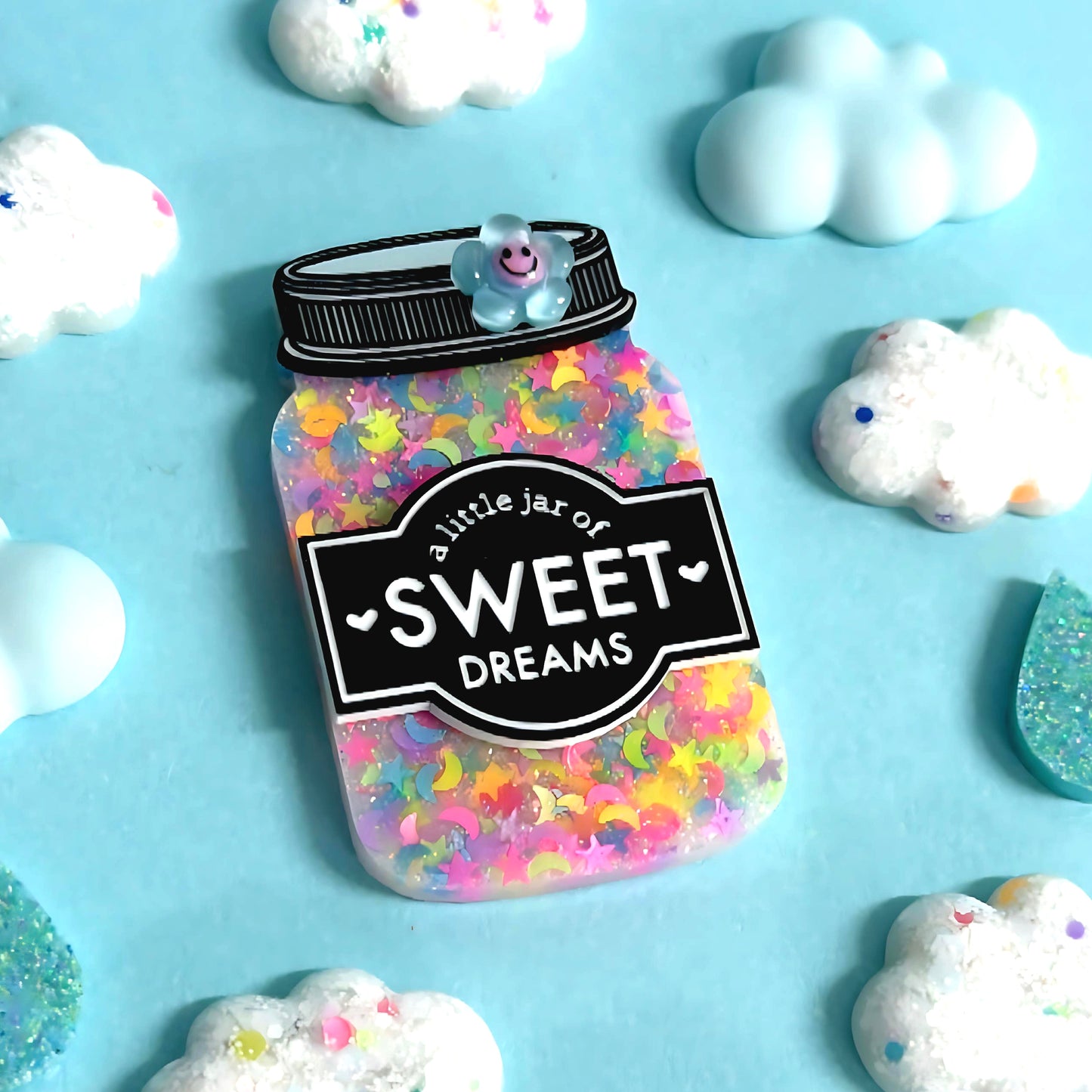 *SPECIAL EDITION* A LITTLE JAR OF : SWEET DREAMS : Handmade Resin & Acrylic BROOCH