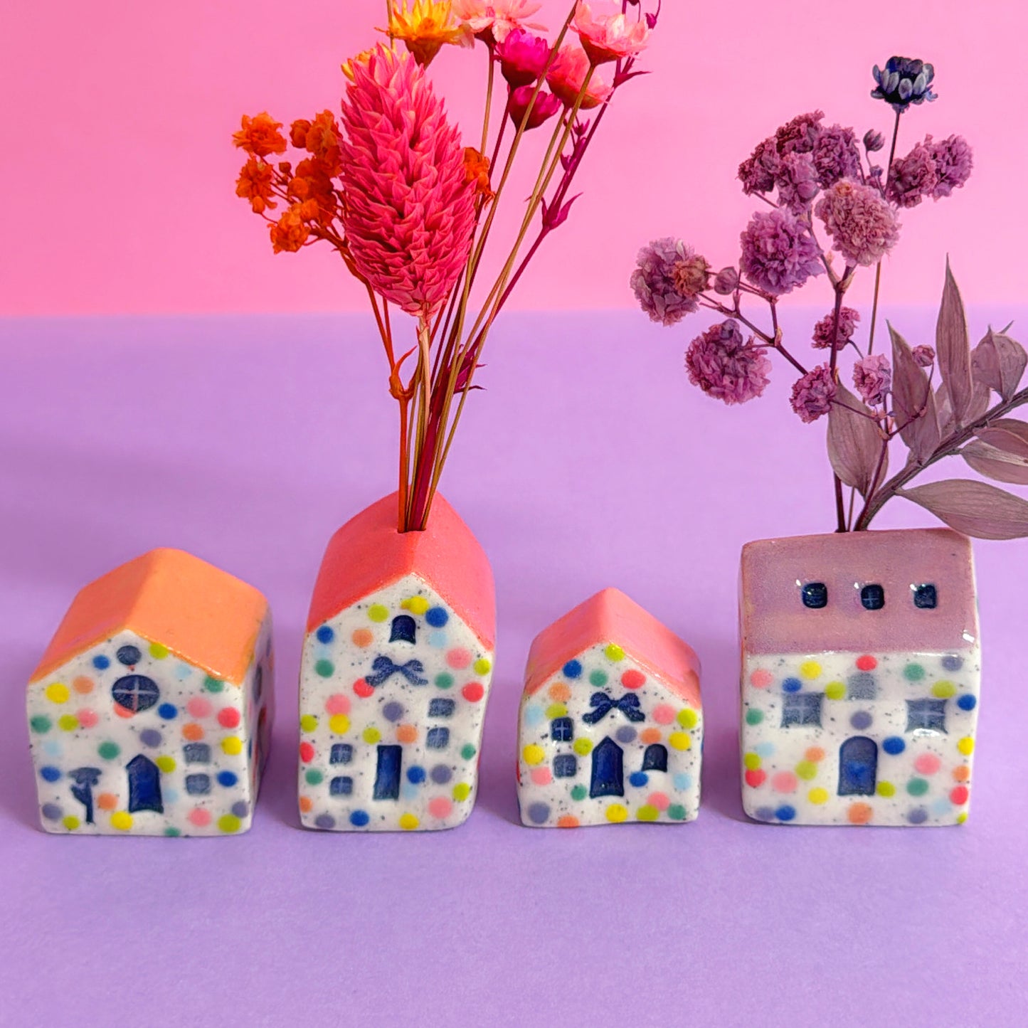 Hello Little HOMES : Small : Choose your design : Handmade Ceramic Vases & Sculptures by Jo Kealley