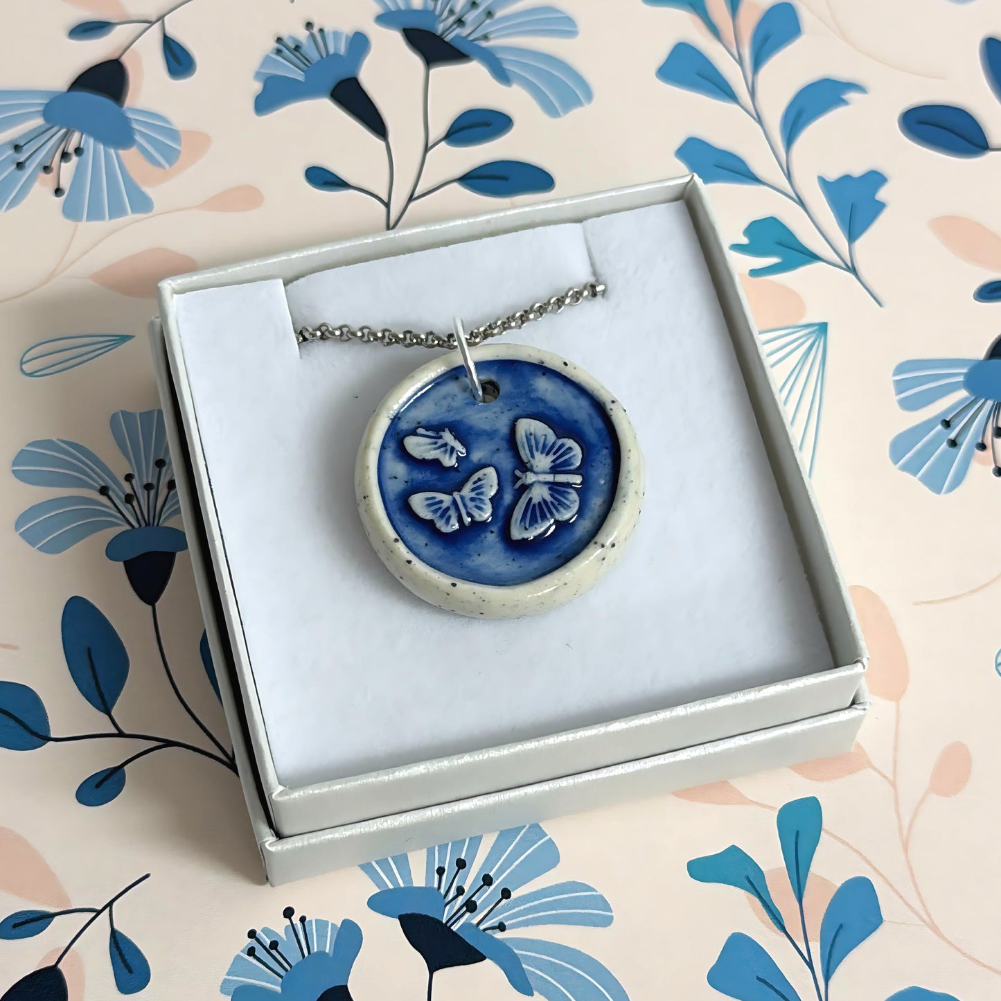 Hello Little Delft CHARMS : Choose your design : Handmade Ceramic Home Pendants by Jo Kealley