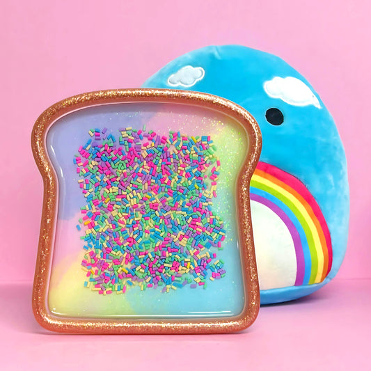 I LOVE UNICORN BREAD Trinket Tray Plate : Wall Art : Handmade Resin