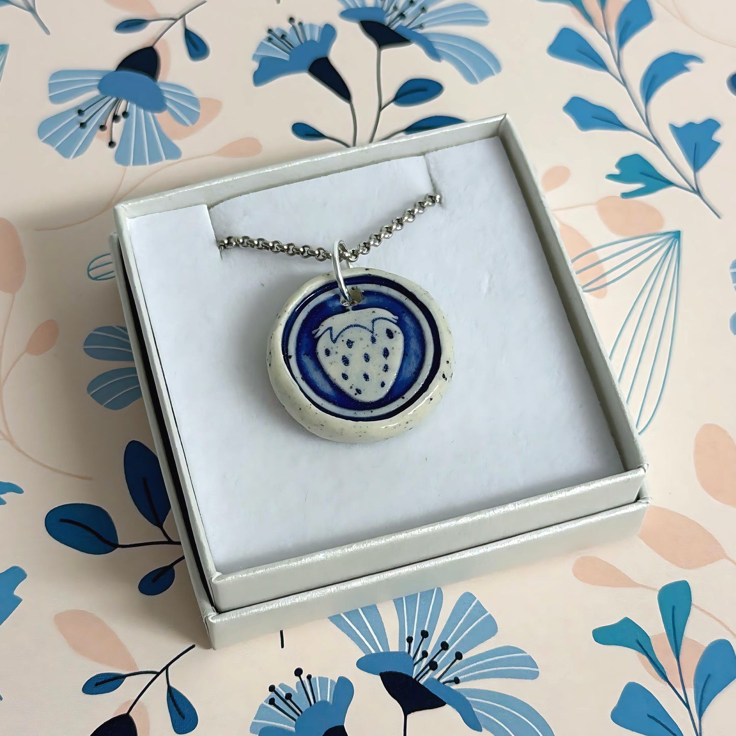 Hello Little Delft CHARMS : Choose your design : Handmade Ceramic Home Pendants by Jo Kealley