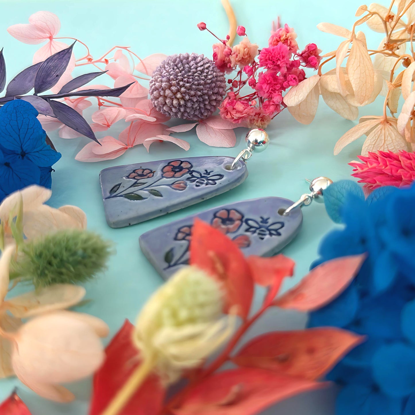 BOTANICA CERAMICA : Ceramic Earrings by Jo Kealley