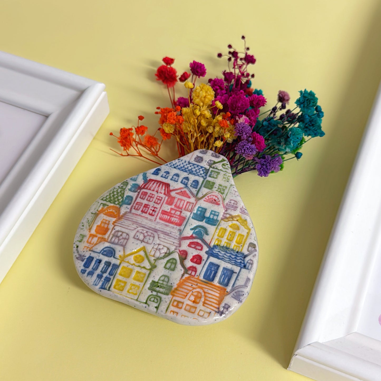 MY RAINBOW HOME ~ Handmade Ceramic Wall Vase by Jo Kealley