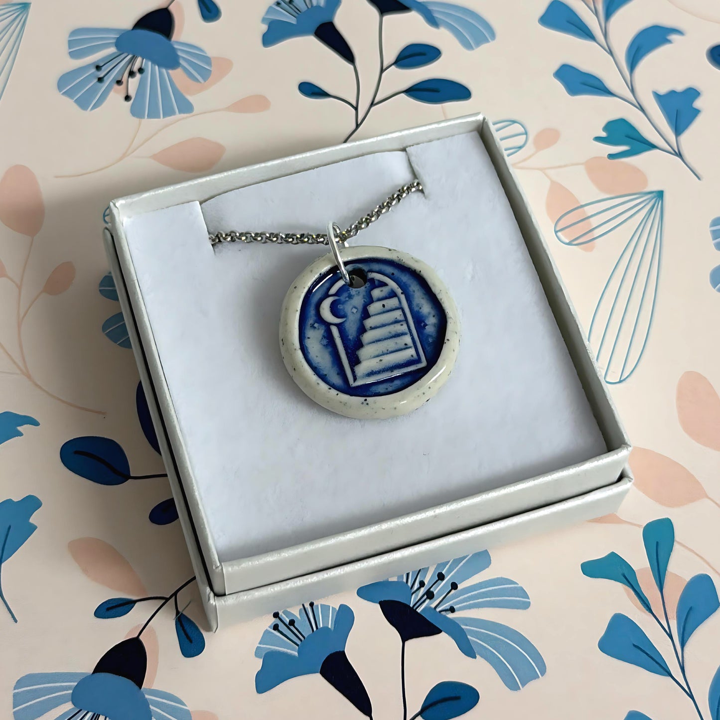 Hello Little Delft CHARMS : Choose your design : Handmade Ceramic Home Pendants by Jo Kealley