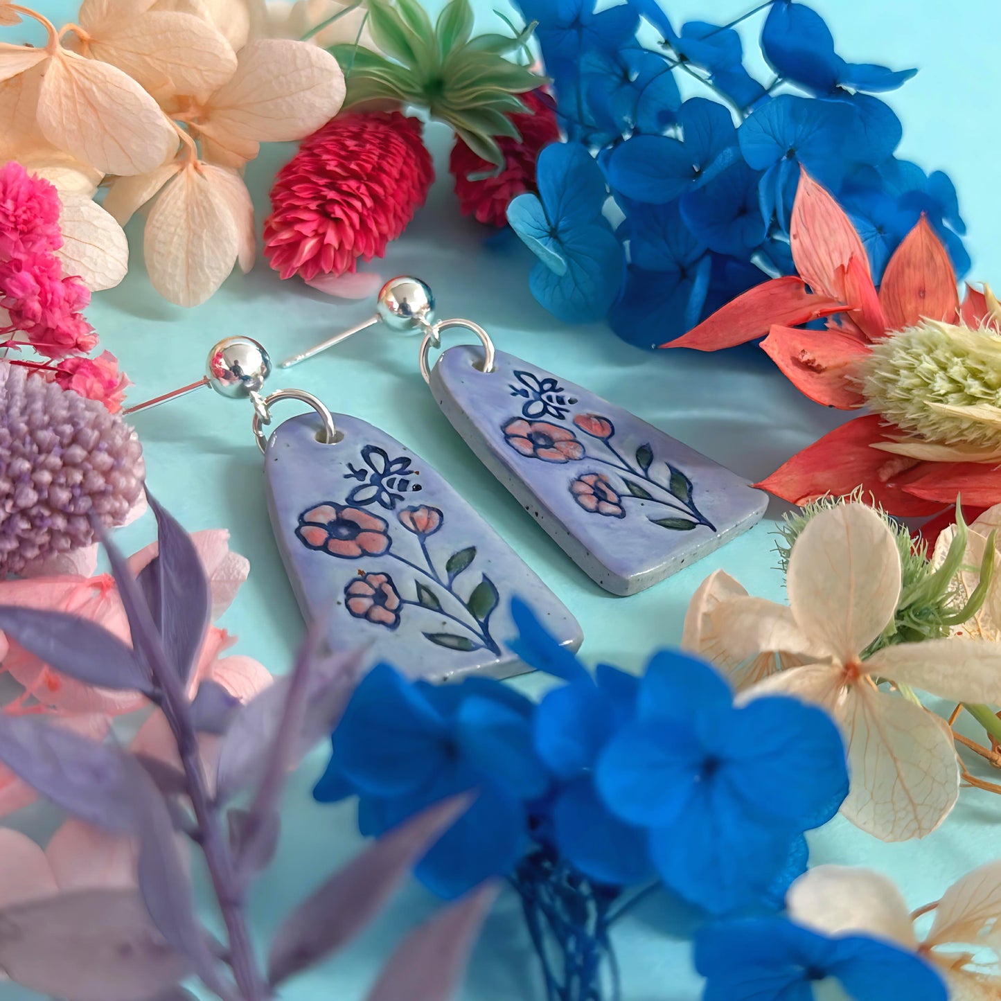 BOTANICA CERAMICA : Ceramic Earrings by Jo Kealley