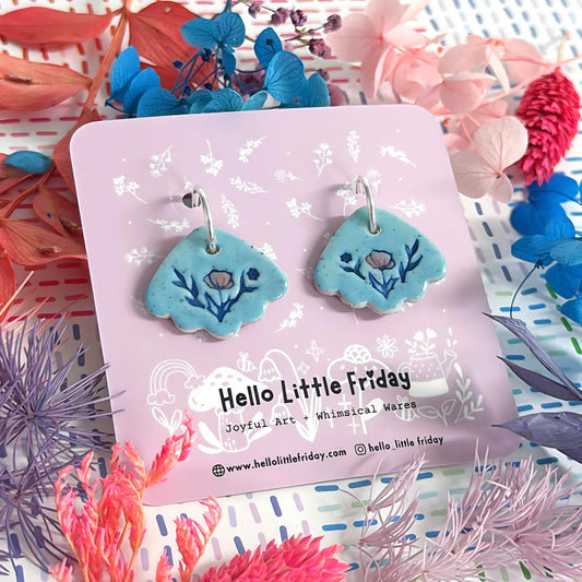 BOTANICA CERAMICA : PETITE : Ceramic Earrings by Jo Kealley