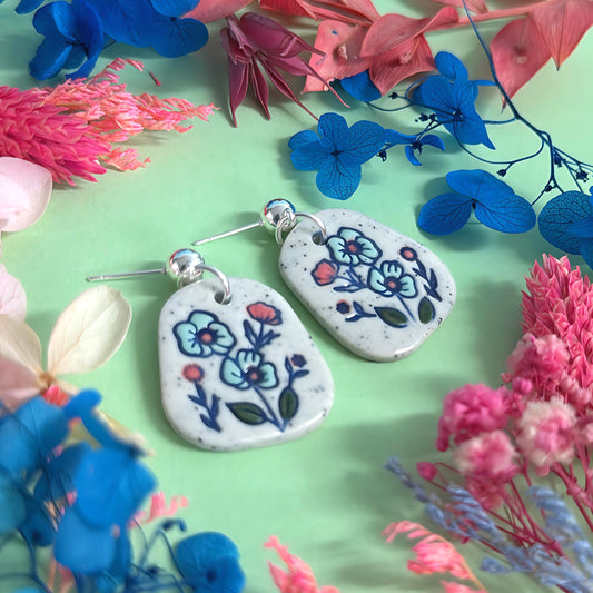 One of a kind : BOTANICA CERAMICA : Ceramic Earrings by Jo Kealley