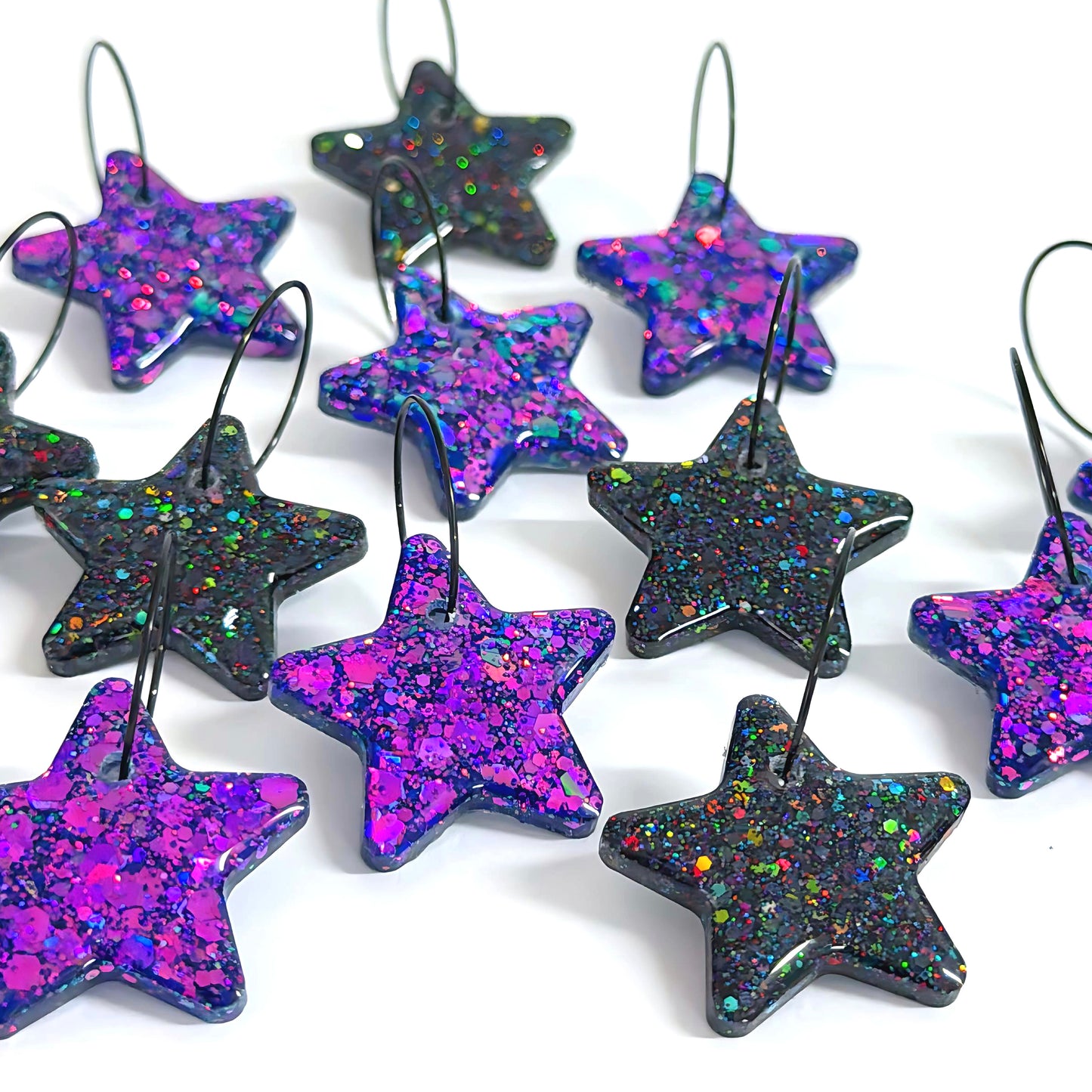SPOOKY SEASON STARS : Choose your colour : Handmade Resin DROP Earrings