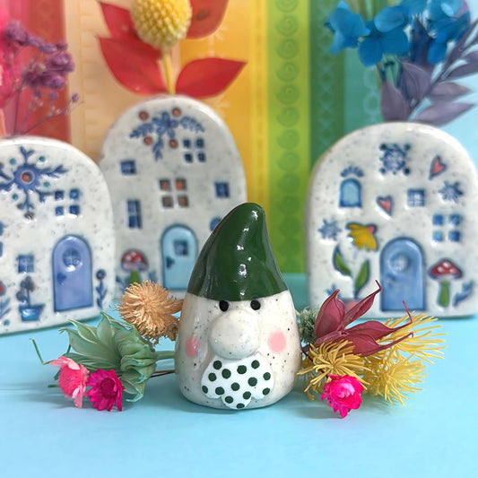 Hello Little GNOMES 10 : Choose your colour : Handmade Ceramic Whimsies by Jo Kealley