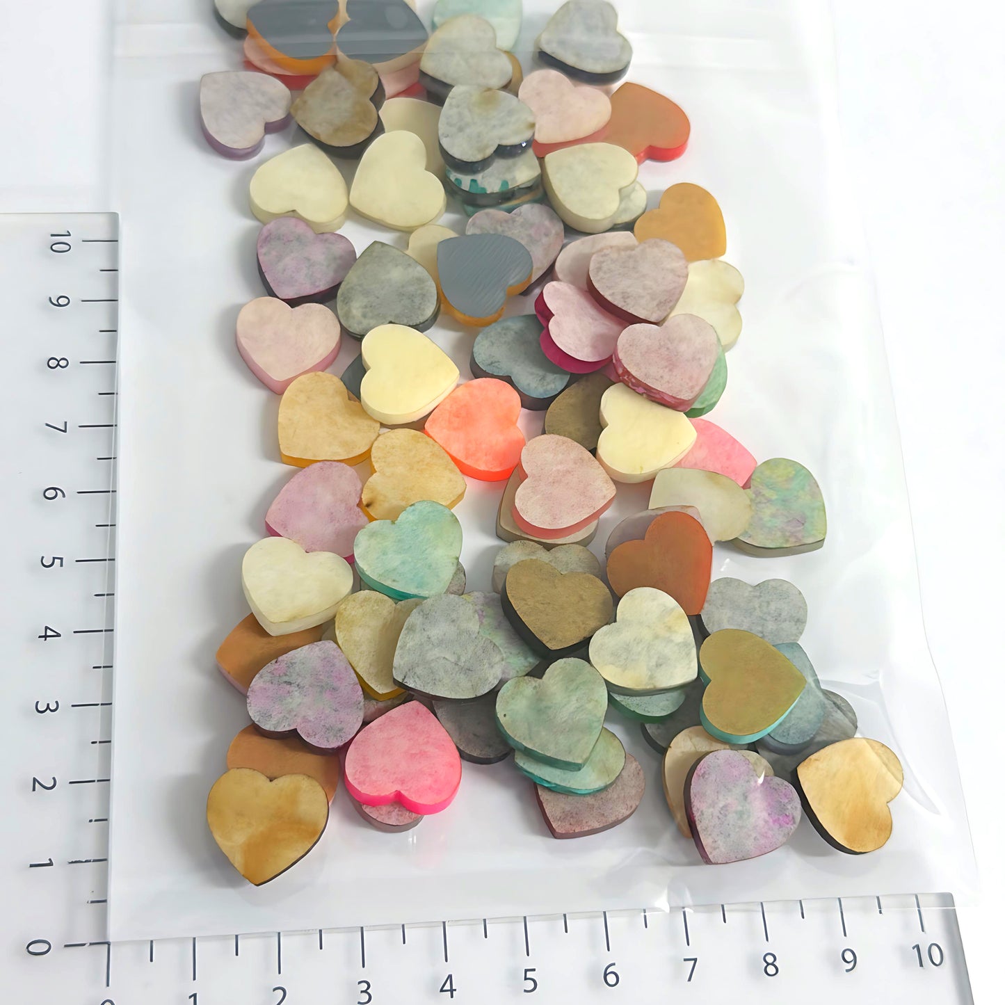 40 matching PAIRS (80 units) assorted SWEETHEART Stud components : Laser Cut Acrylic components : Destash item