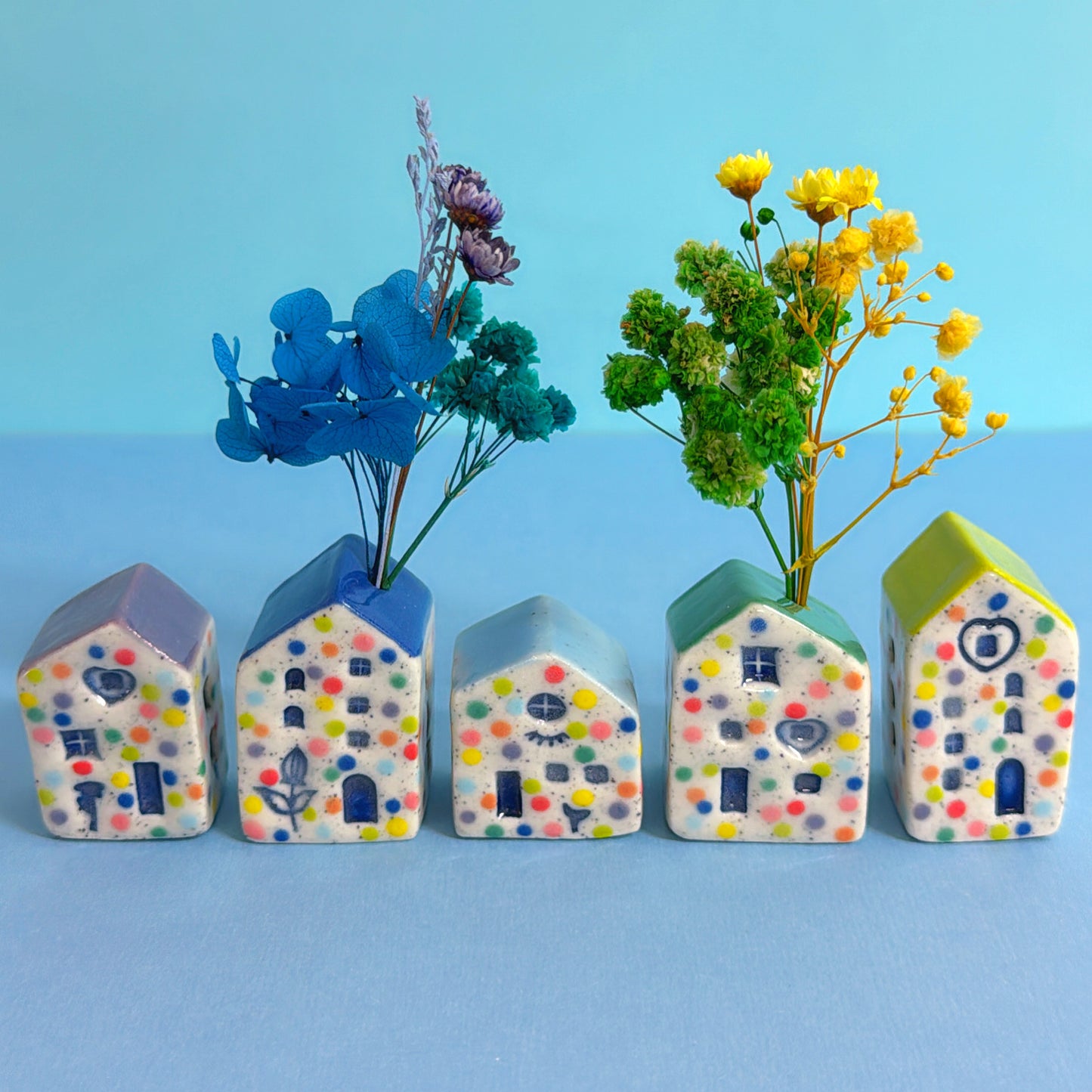 Hello Little HOMES : Small : Choose your design : Handmade Ceramic Vases & Sculptures by Jo Kealley