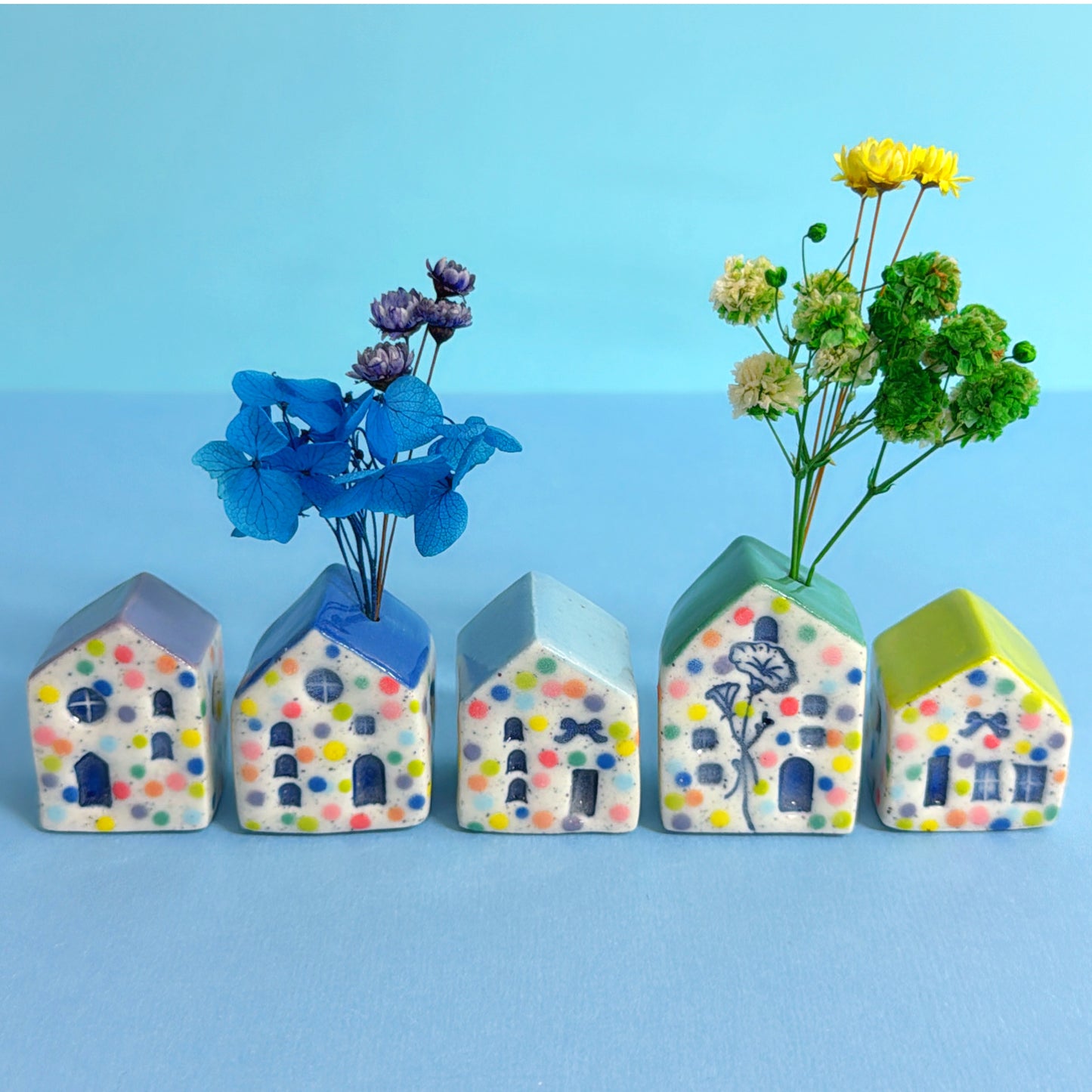 Hello Little HOMES : Small : Choose your design : Handmade Ceramic Vases & Sculptures by Jo Kealley