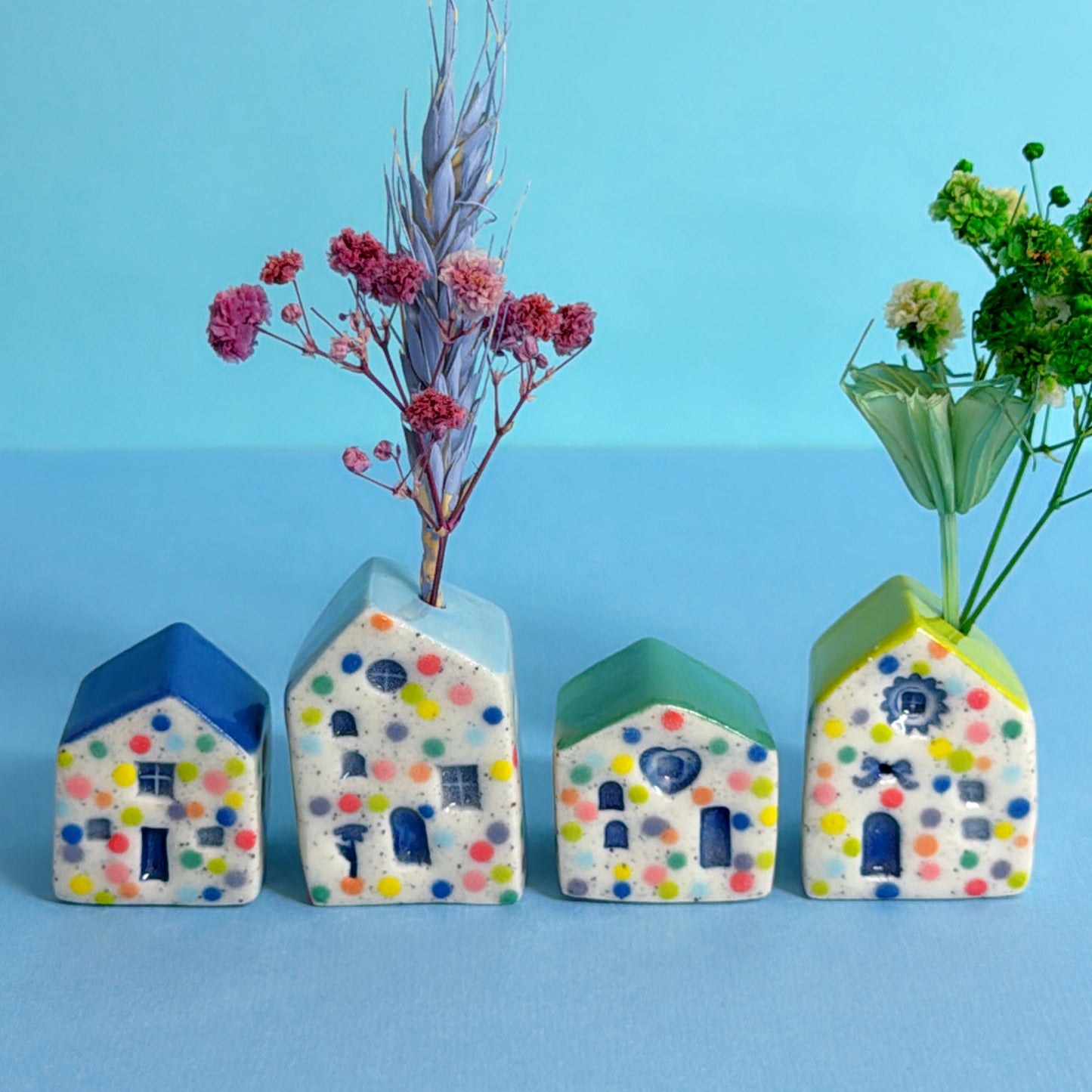 Hello Little HOMES : Small : Choose your design : Handmade Ceramic Vases & Sculptures by Jo Kealley