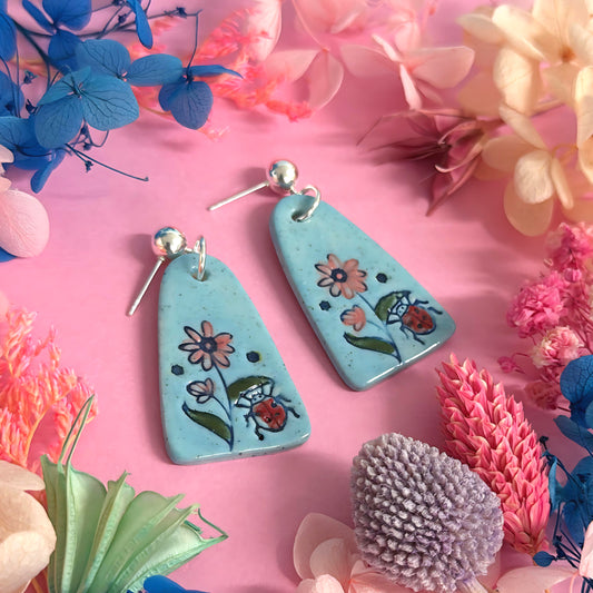 One of a kind : BOTANICA CERAMICA : Ceramic Earrings by Jo Kealley