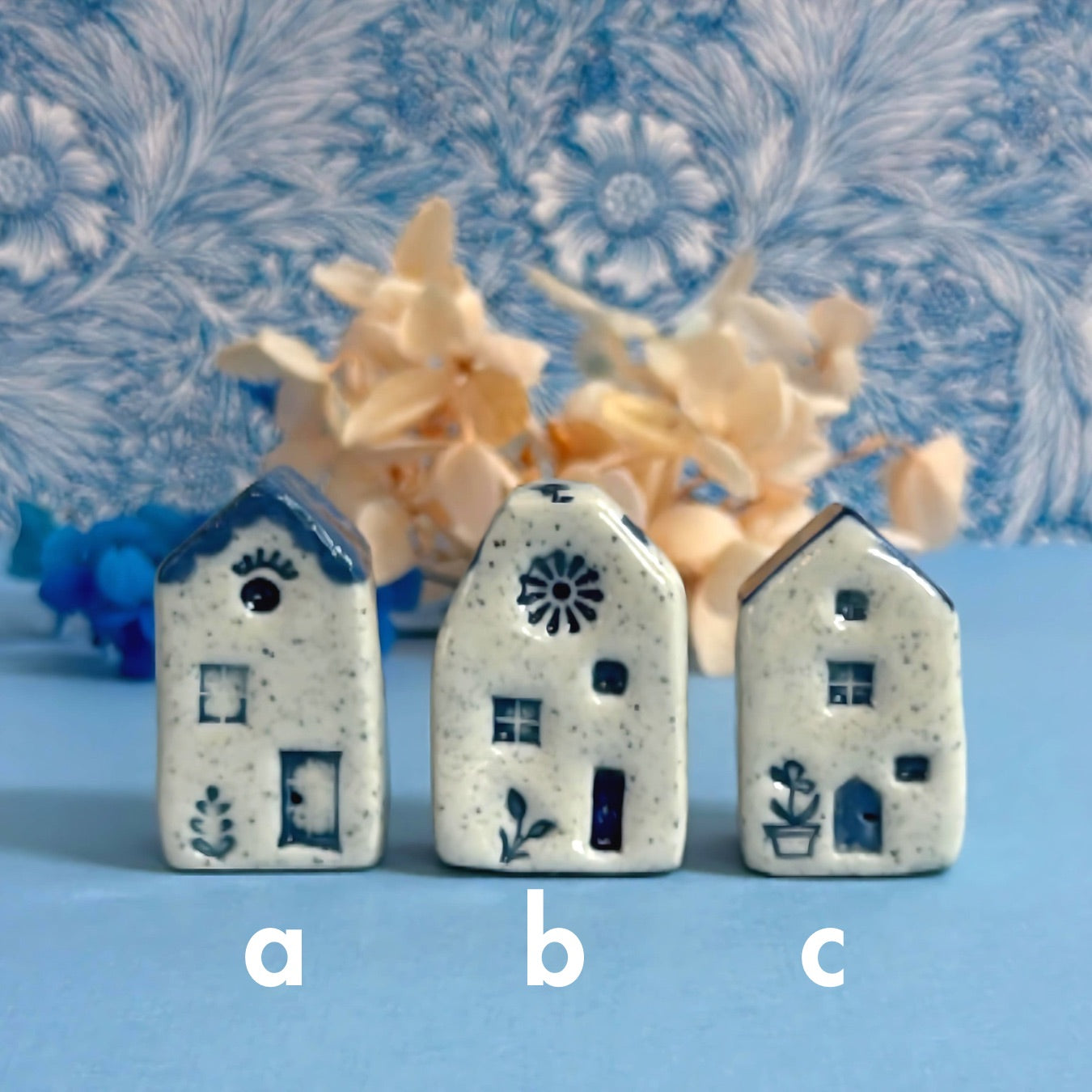 Hello Little Delft HOMES 4 : Choose your Home : Handpainted Ceramic Home Sculpture by Jo Kealley