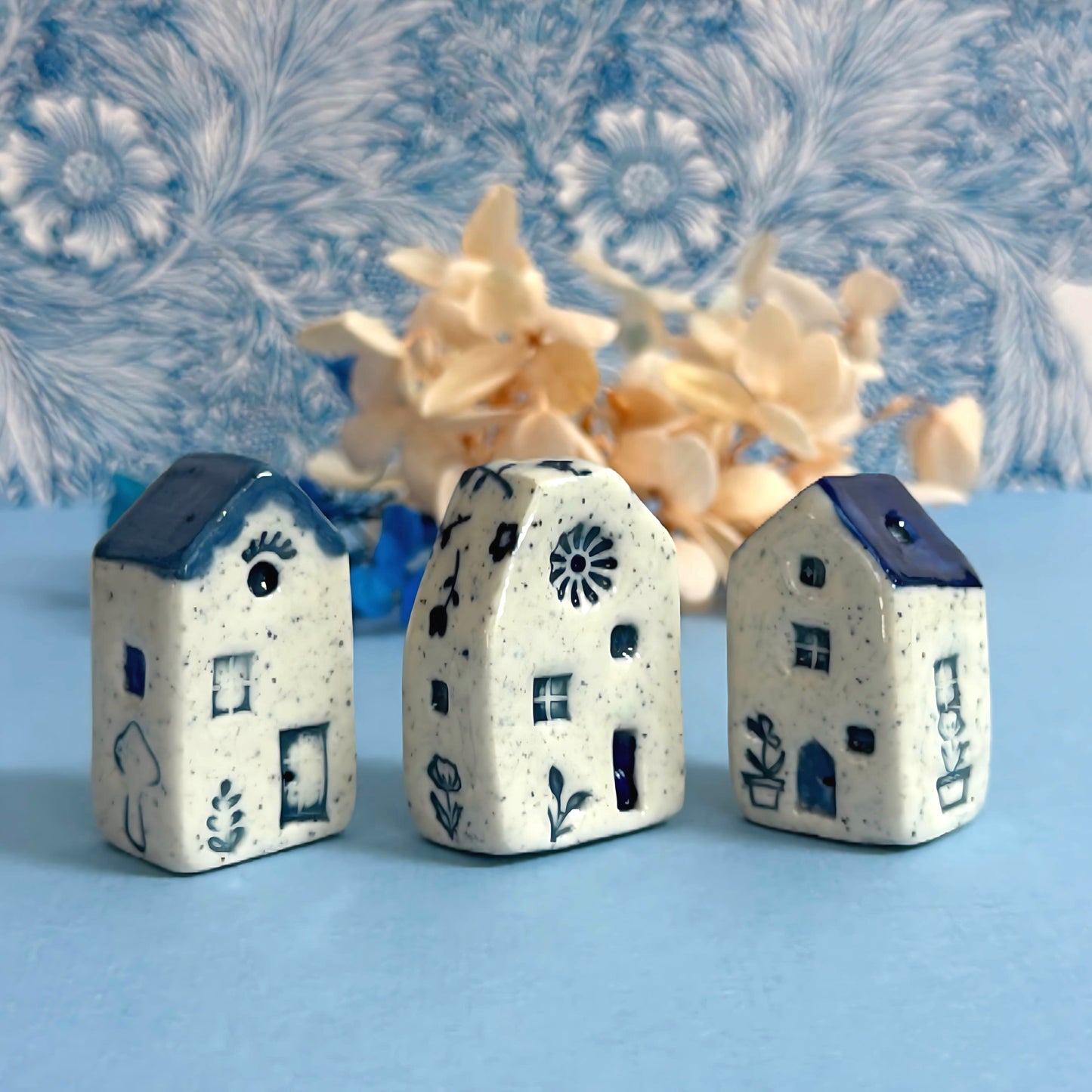 Hello Little Delft HOMES 4 : Choose your Home : Handpainted Ceramic Home Sculpture by Jo Kealley