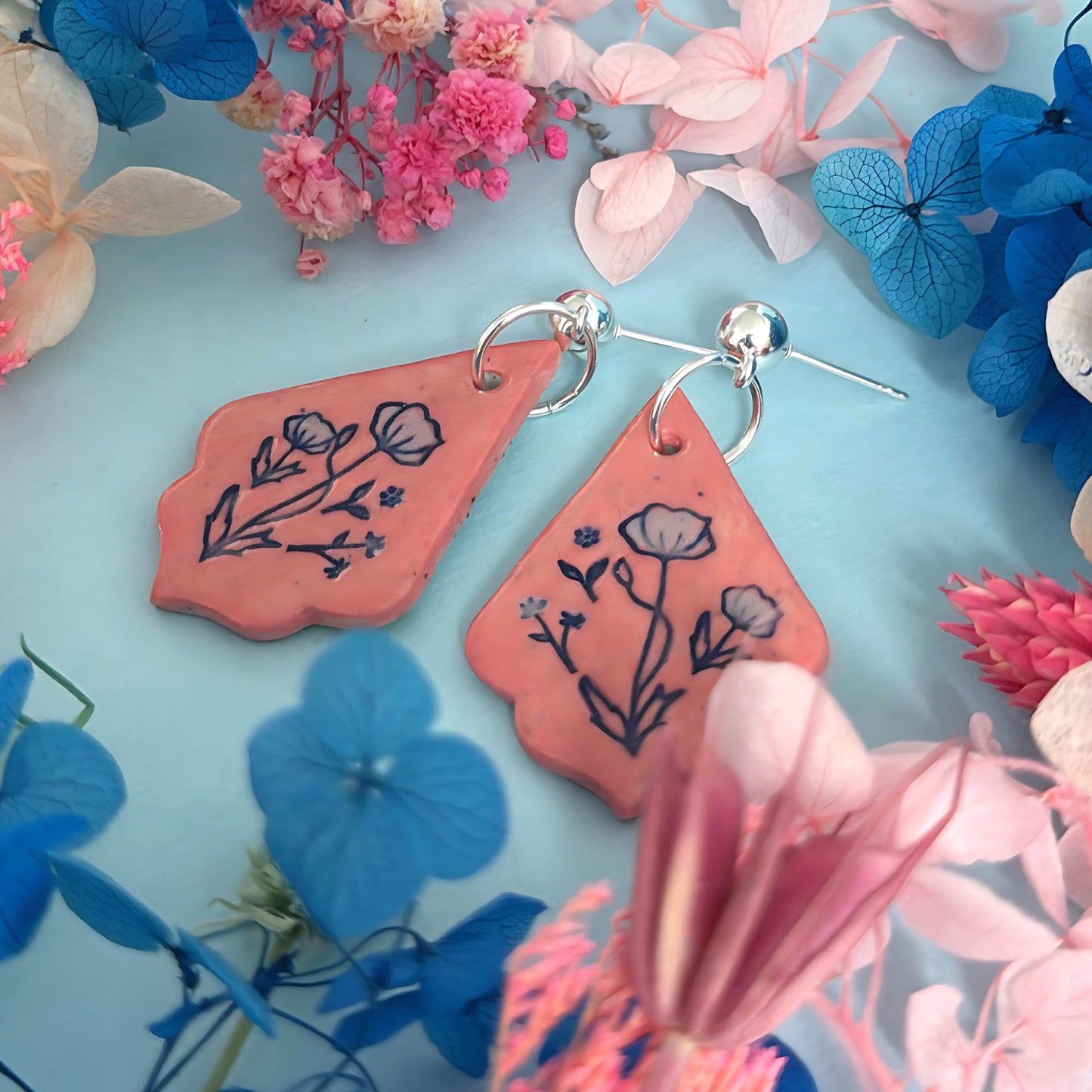 One of a kind : BOTANICA CERAMICA : Ceramic Earrings by Jo Kealley