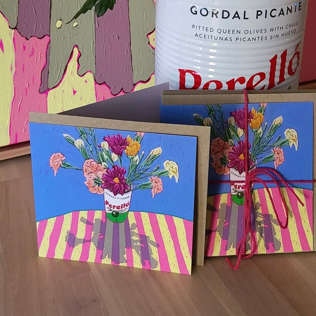 GREETING CARD - 'Perello Still Life' by Di Nowinski Art