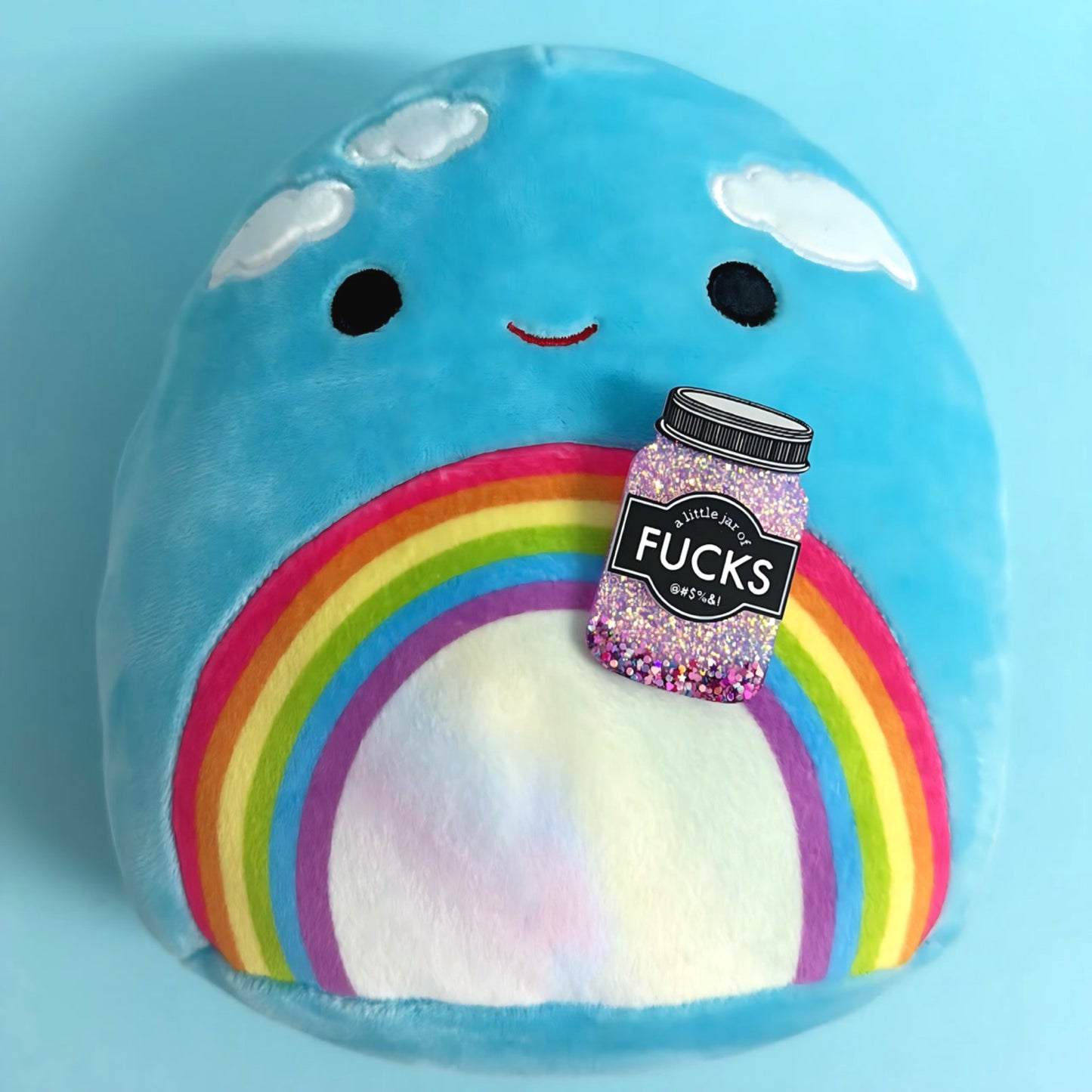 A LITTLE JAR OF : F*CKS : Handmade Resin & Acrylic BROOCH