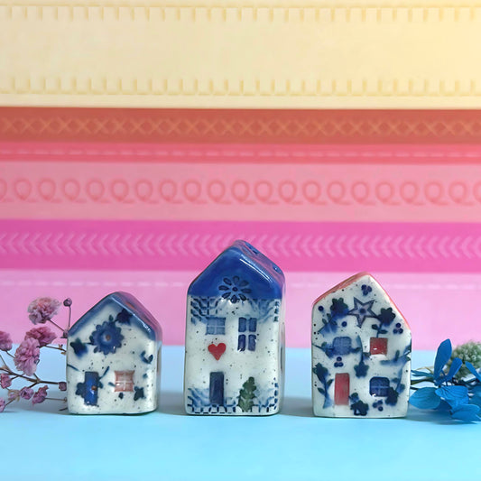 Hello Little HOMES 22 : Choose your design : Handpainted Ceramic Vases & Sculptures by Jo Kealley