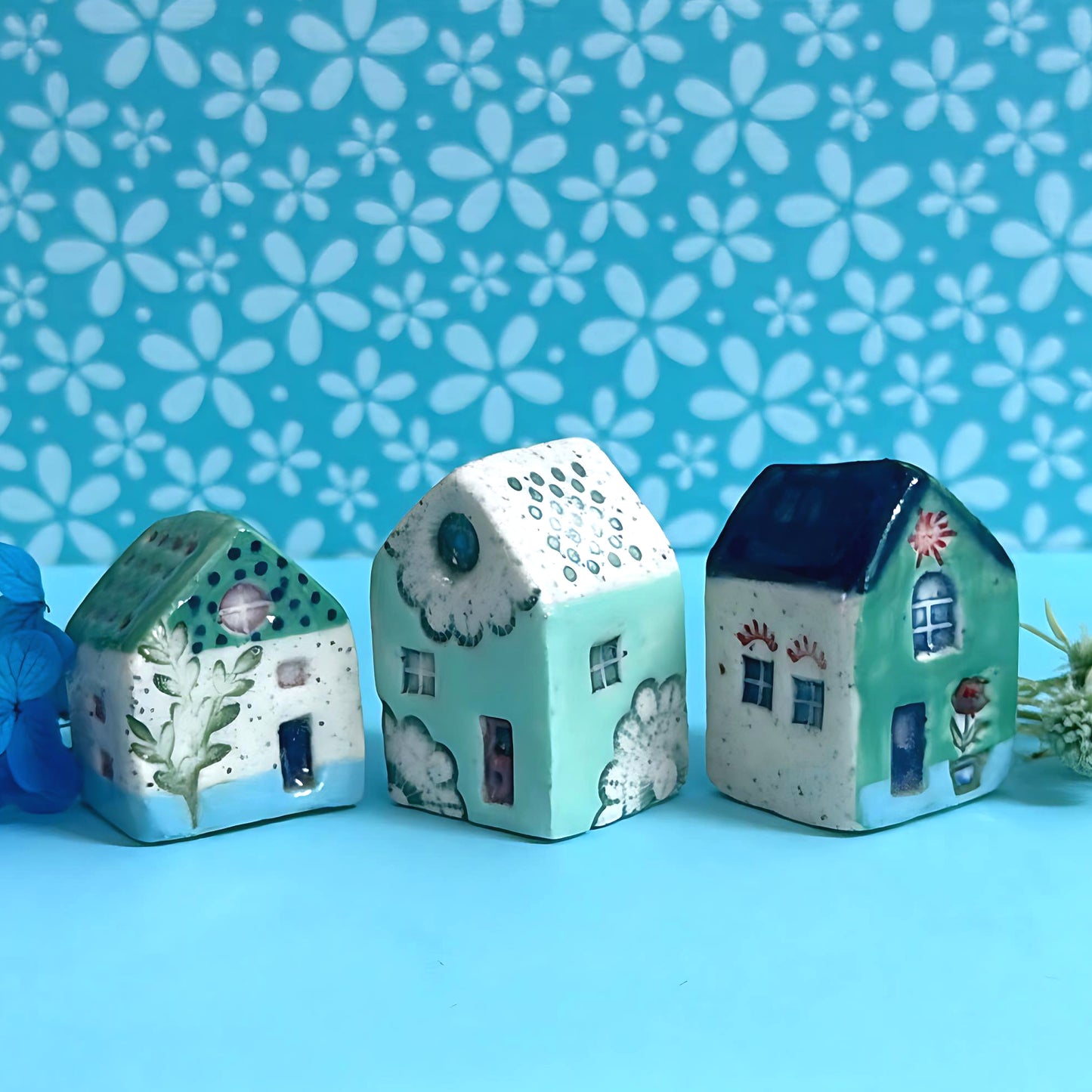 Hello Little HOMES 10 : Choose your design : Handpainted Ceramic Sculptures by Jo Kealley