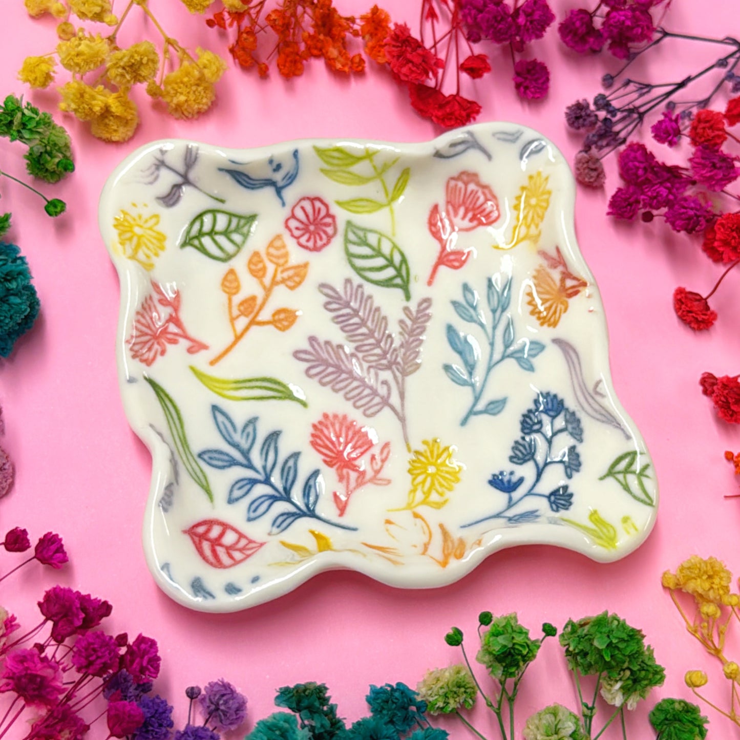 BOTANICA CERAMICA ~ Little Dish : Handmade Porcelain Trinket Dish by Jo Kealley