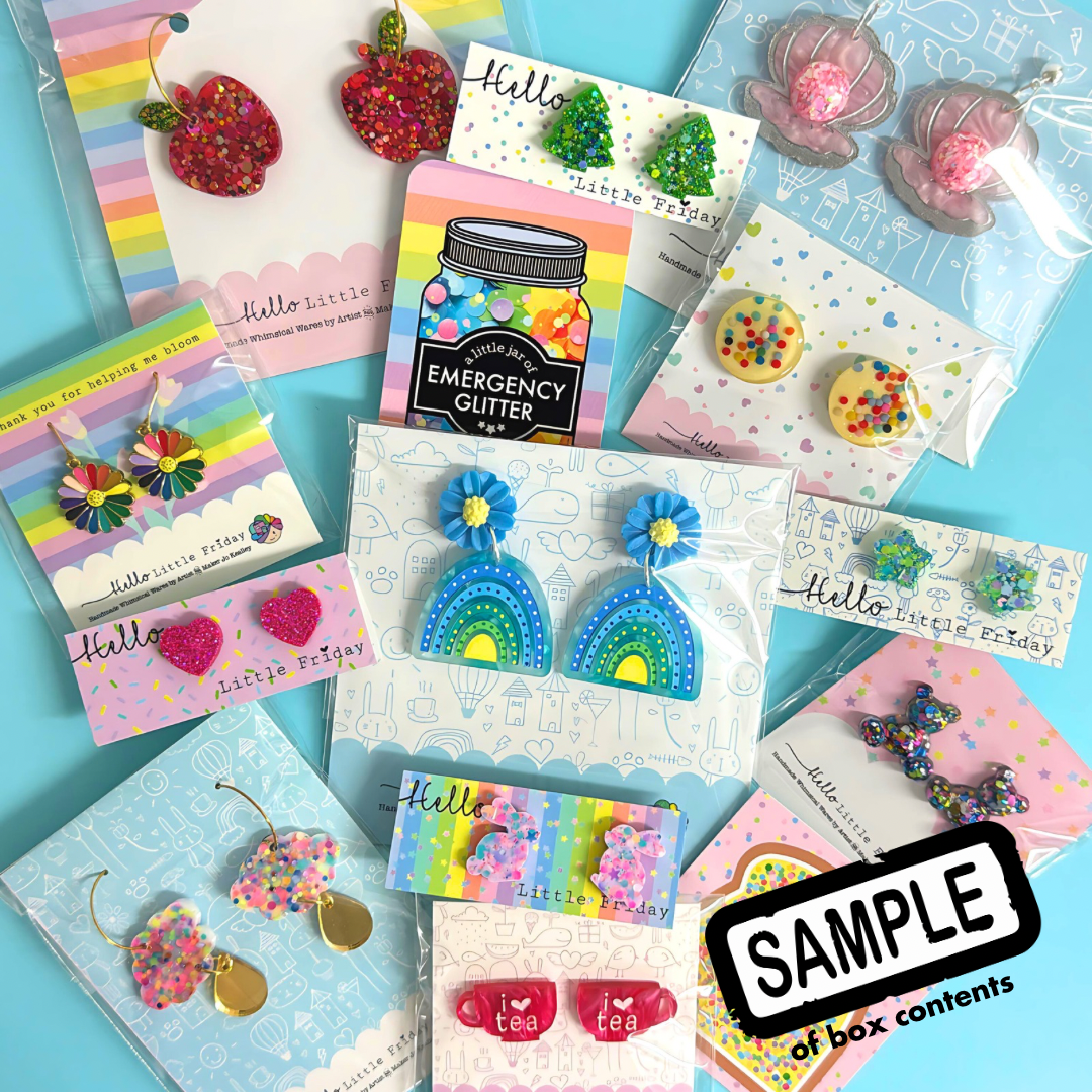 VIP EARRING LOVERS MYSTERY BOX : 12 pairs of Handmade Earrings