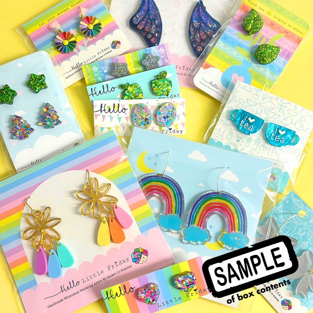 VIP EARRING LOVERS MYSTERY BOX : 12 pairs of Handmade Earrings