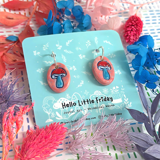 LE JARDIN : Petite : One of a kind Porcelain Earrings by Jo Kealley