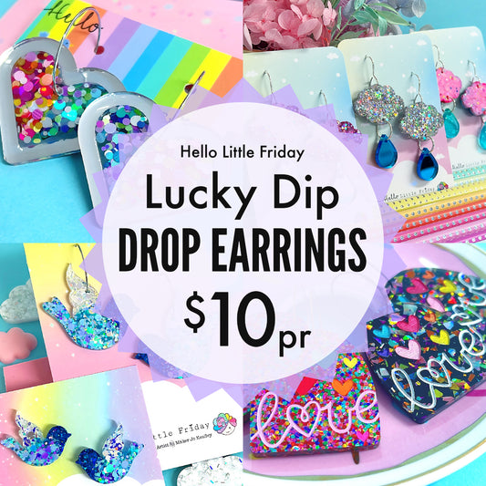 $10 LUCKY DIP HANDMADE DANGLE EARRINGS