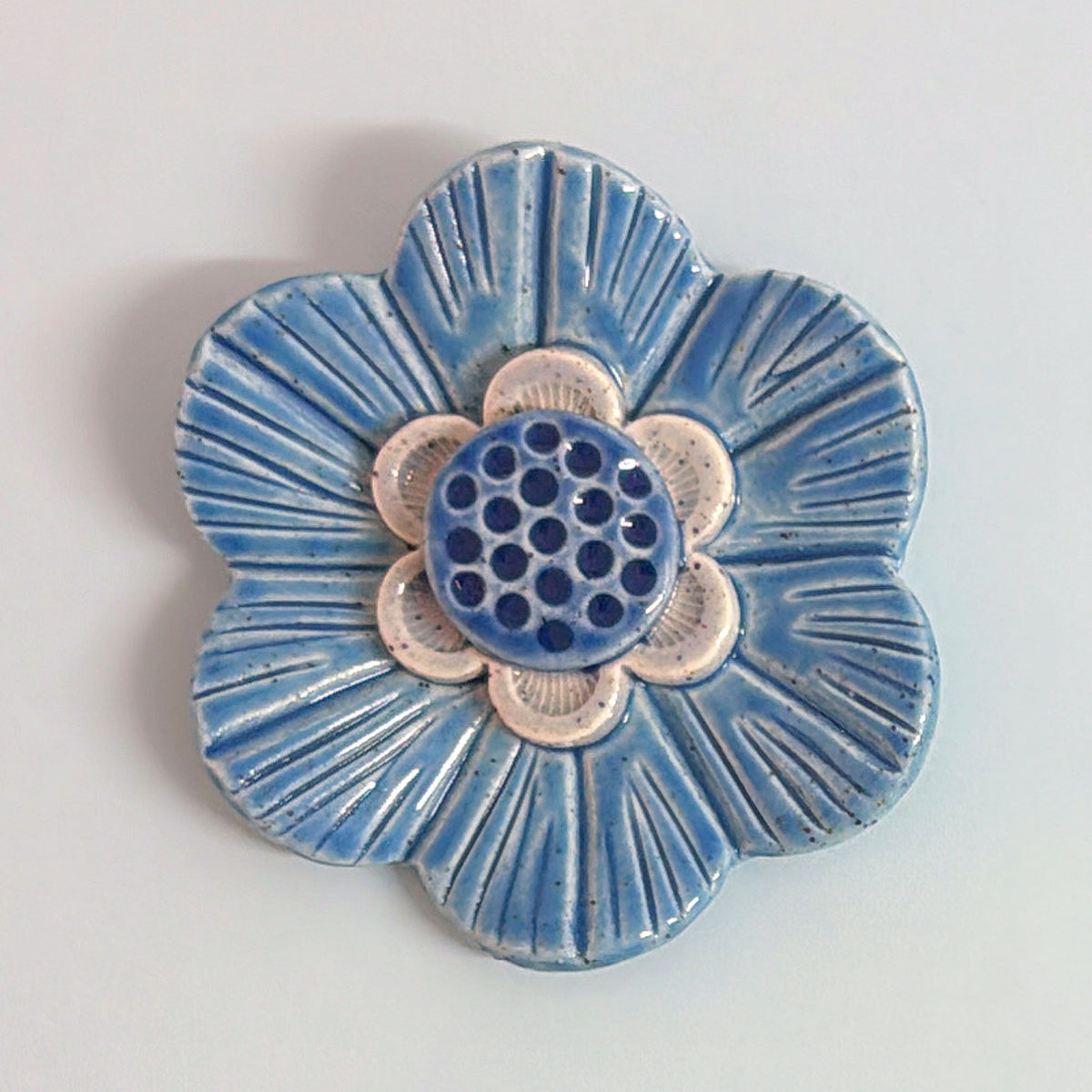 🩵 The Blue 💙 WALLFLOWERS Wall Art : Choose your design : Handmade Ceramic Ornaments by Jo Kealley