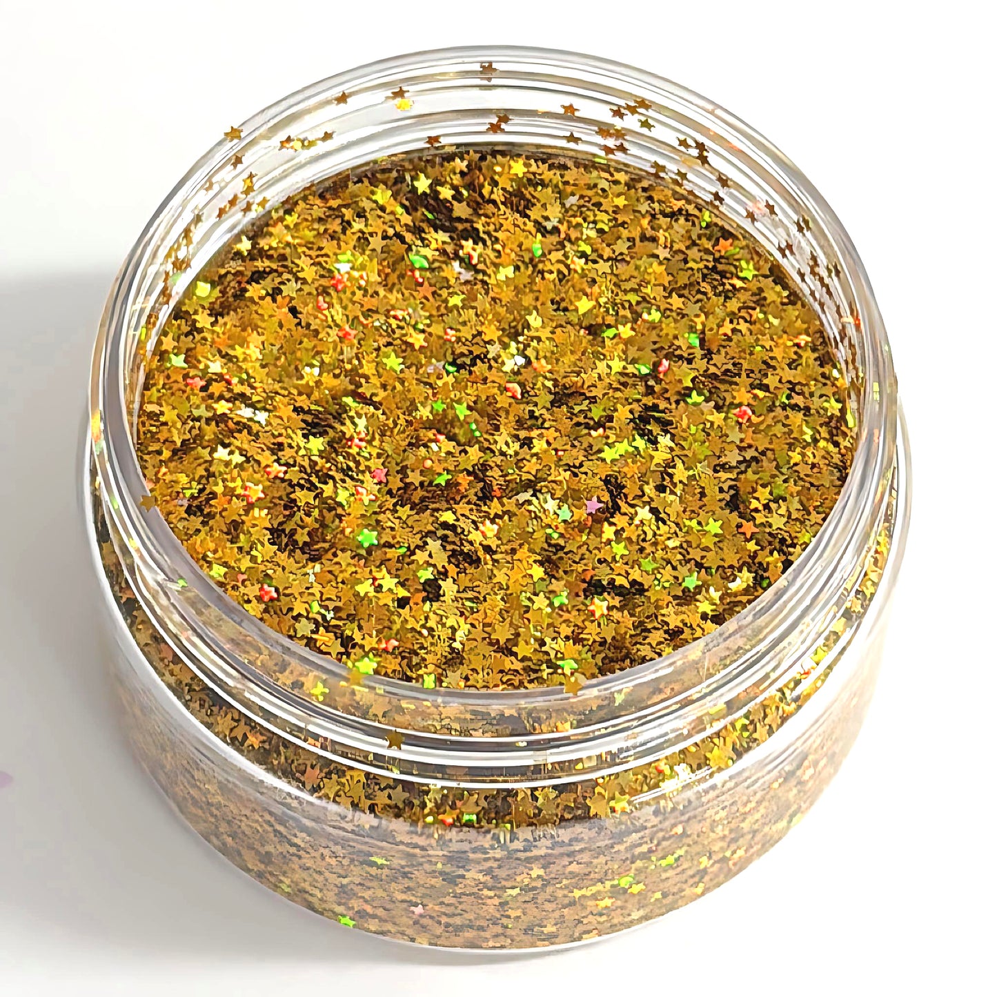 TINY STARS : Colour-shift Holographic Glitter : choose your colour : medium white jar : Destash item