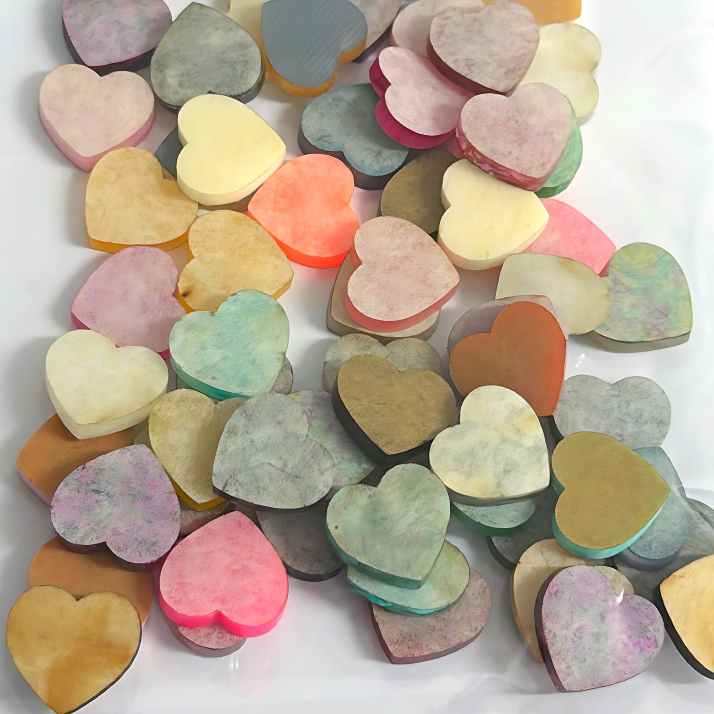 40 matching PAIRS (80 units) assorted SWEETHEART Stud components : Laser Cut Acrylic components : Destash item