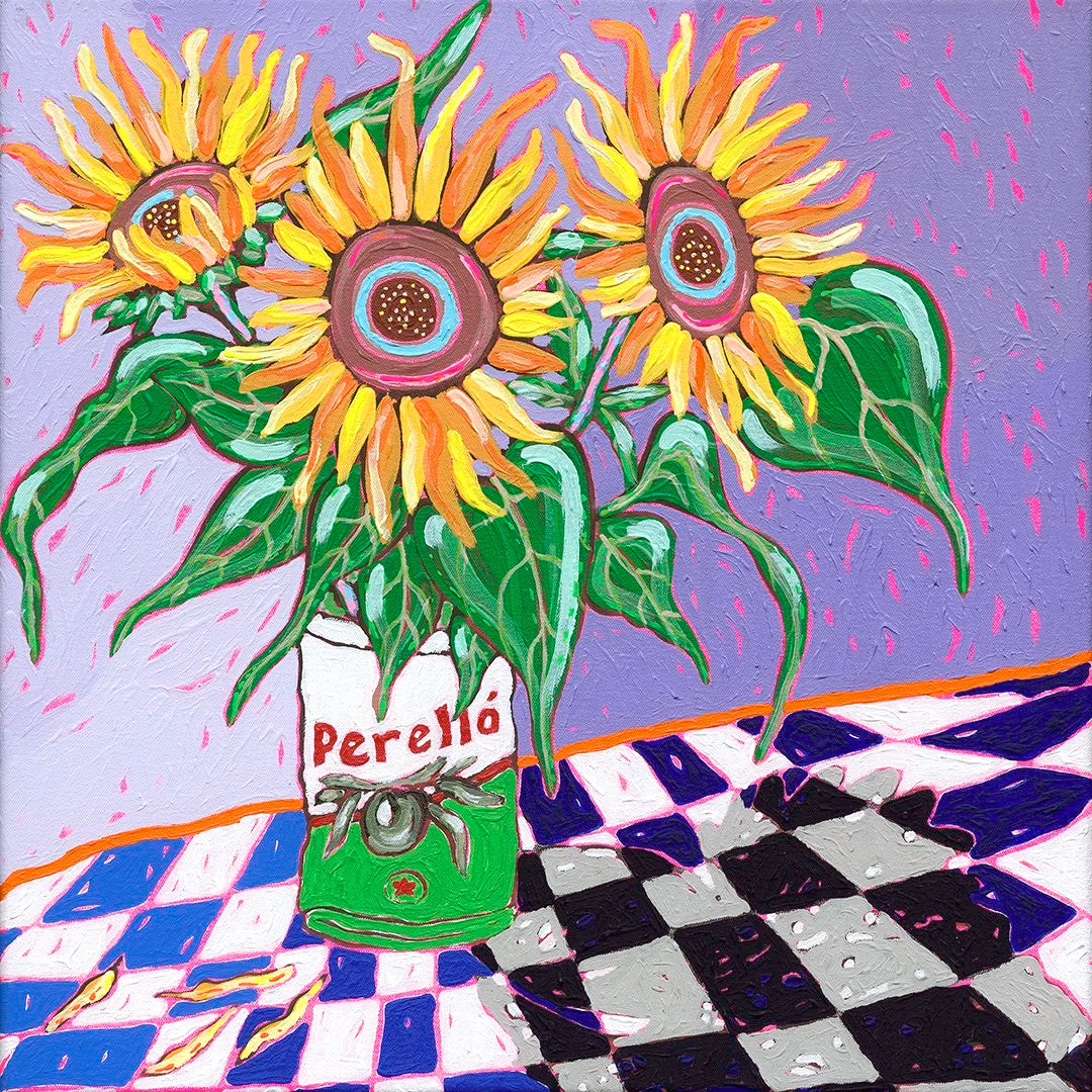 GREETING CARD - 'Perello Still Life in Van Gogh's Studio' by Di Nowinski Art