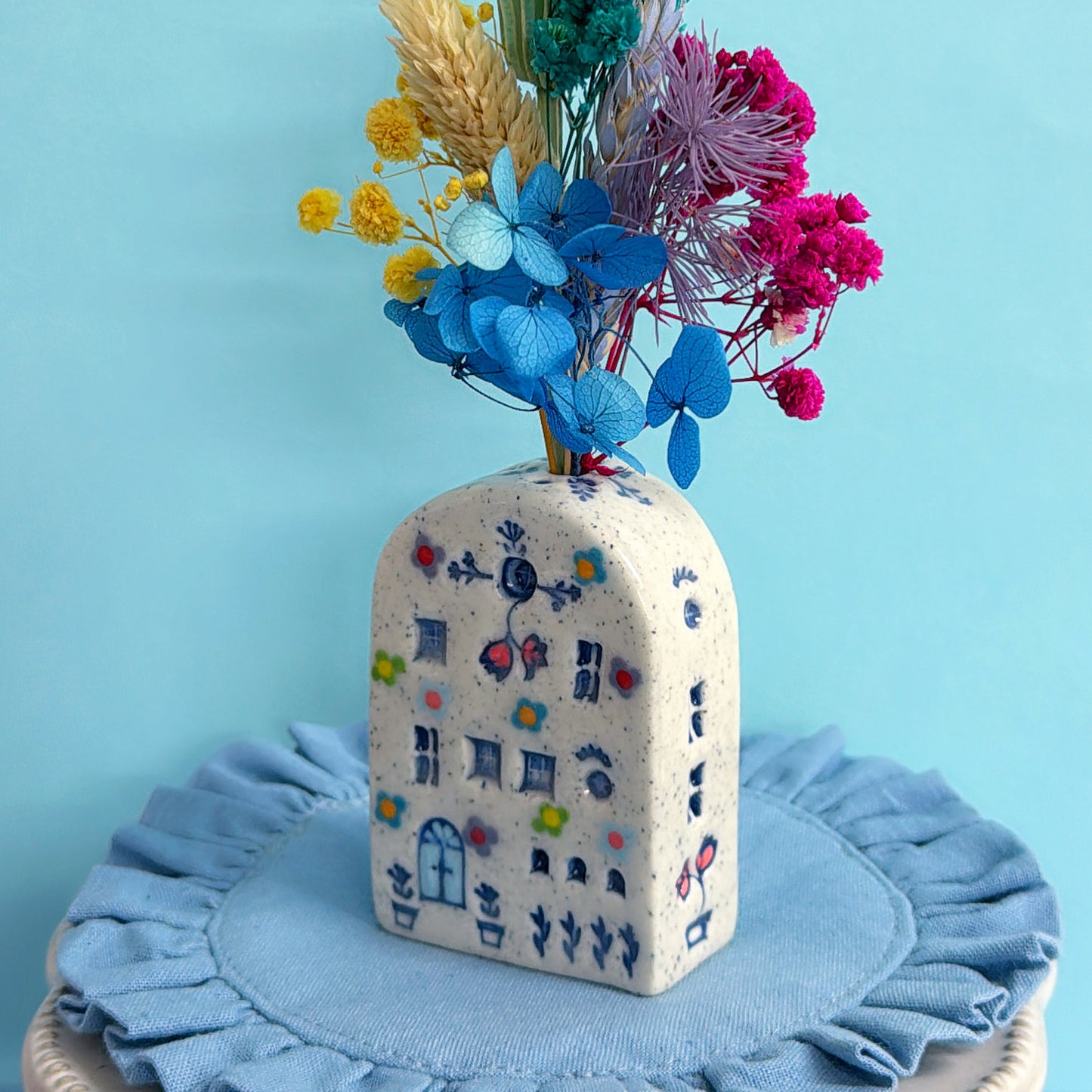Hello Little FAERIE HOME Vase ~ Handmade Ceramic Home Vase by Jo Kealley
