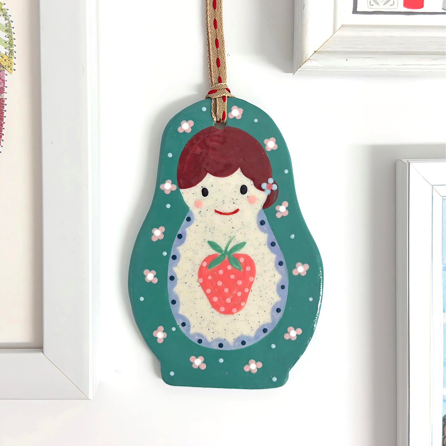 Hello Little BABUSHKAS : Choose your design : Handpainted Ceramic Wall Plaque Artwork by Jo Kealley
